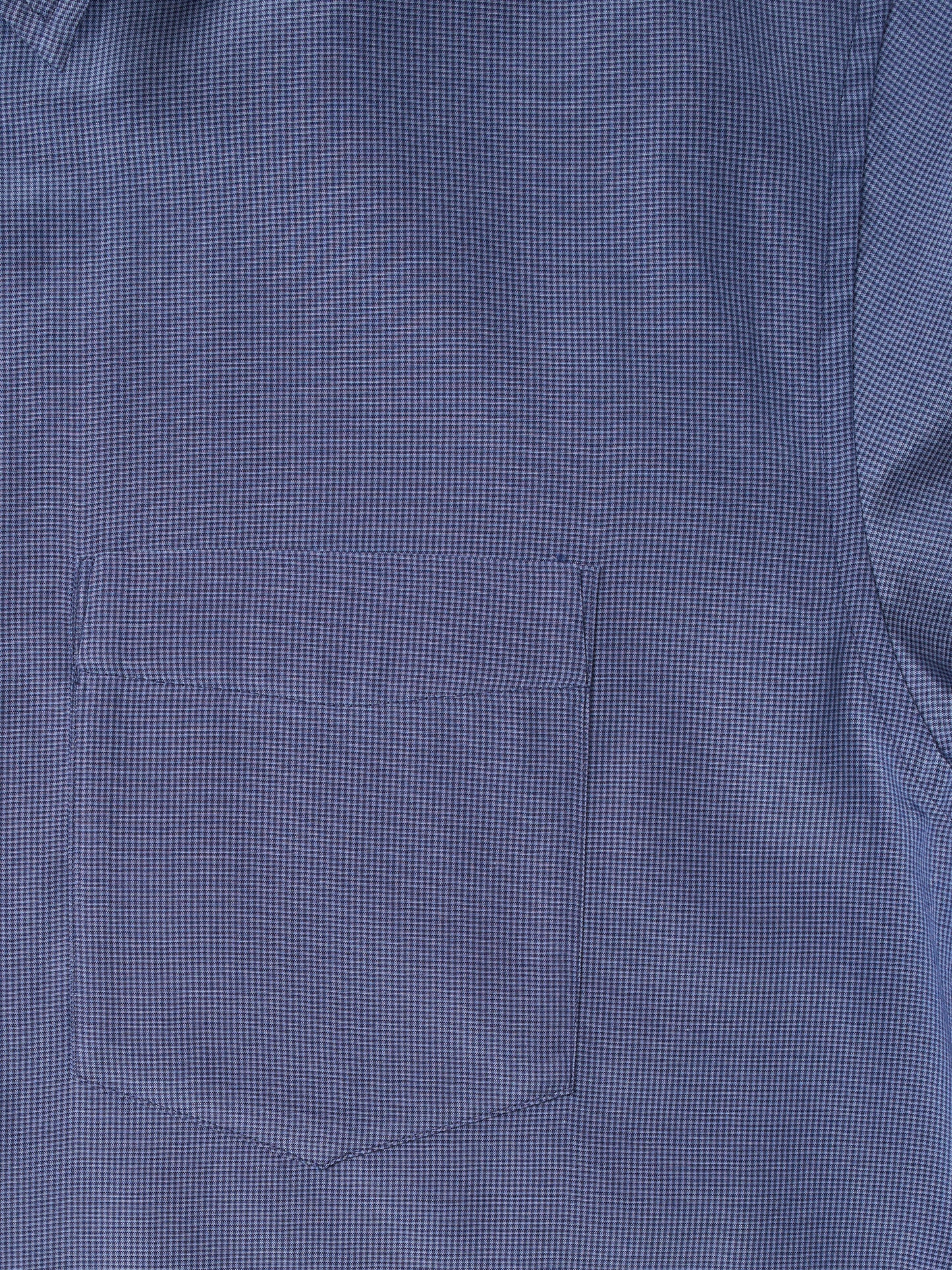 SILK/COTTON MICRO GINGHAM CHECK SHIRTS|BLUE