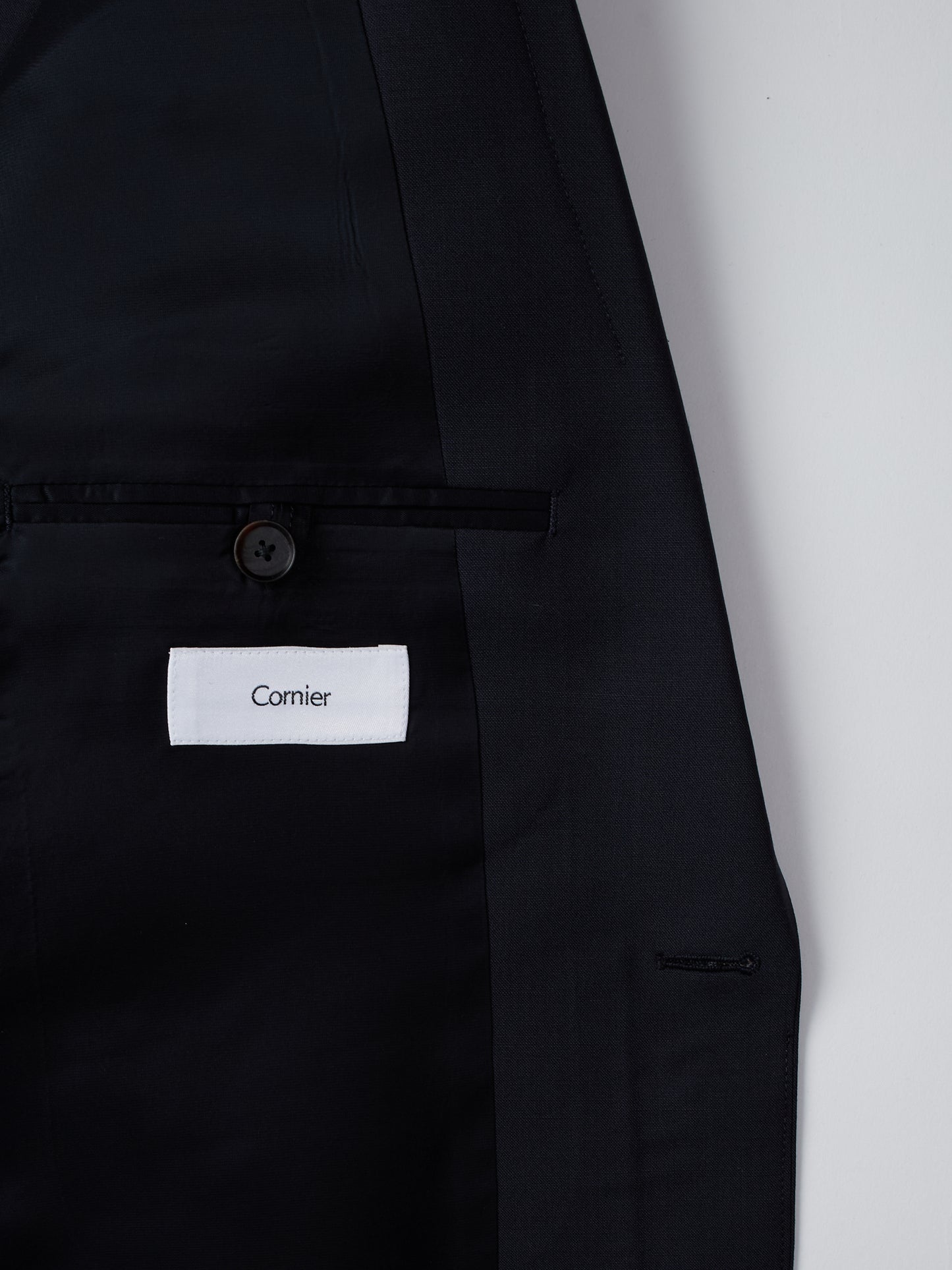 Super160's WOOL KID MOHAIR TROPICAL TAILORED JACKET|DARK NAVY