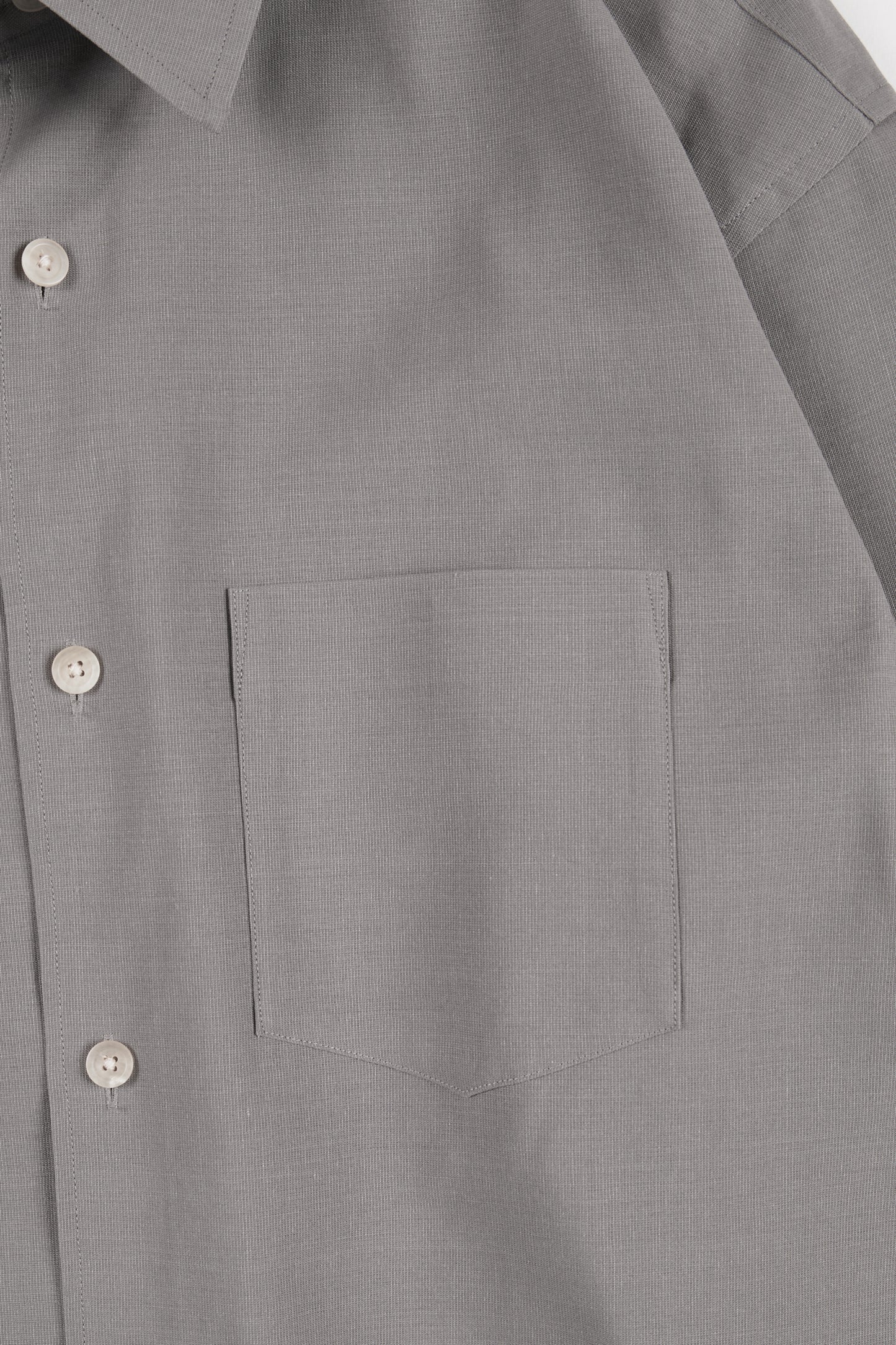 Super160's WOOL/PAPER SHIRTS|GRAY