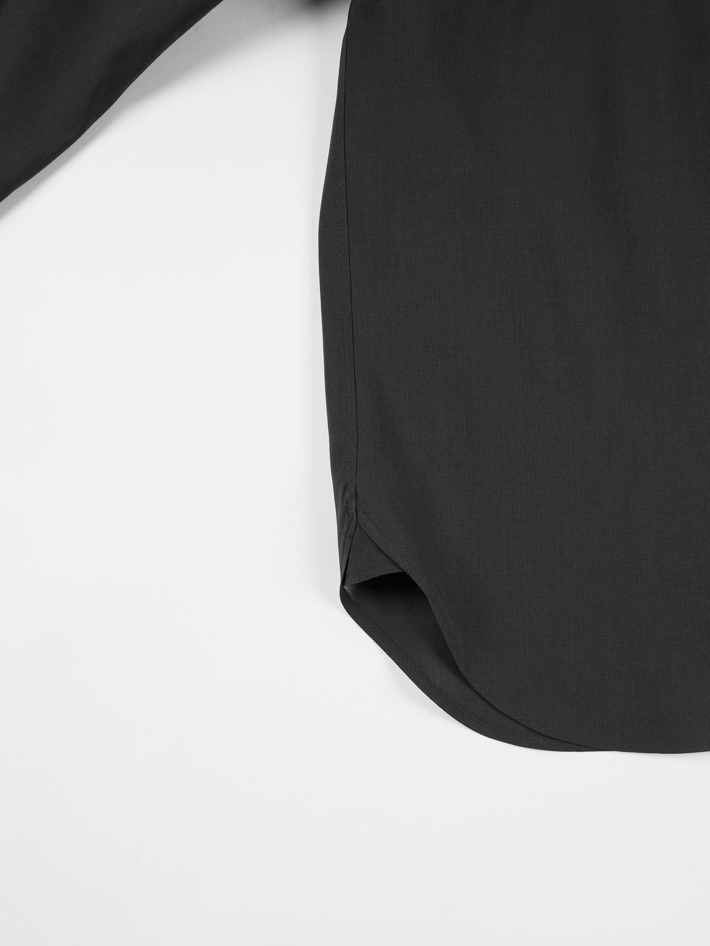 Super160's WOOL/PAPER SHIRTS|BLACK