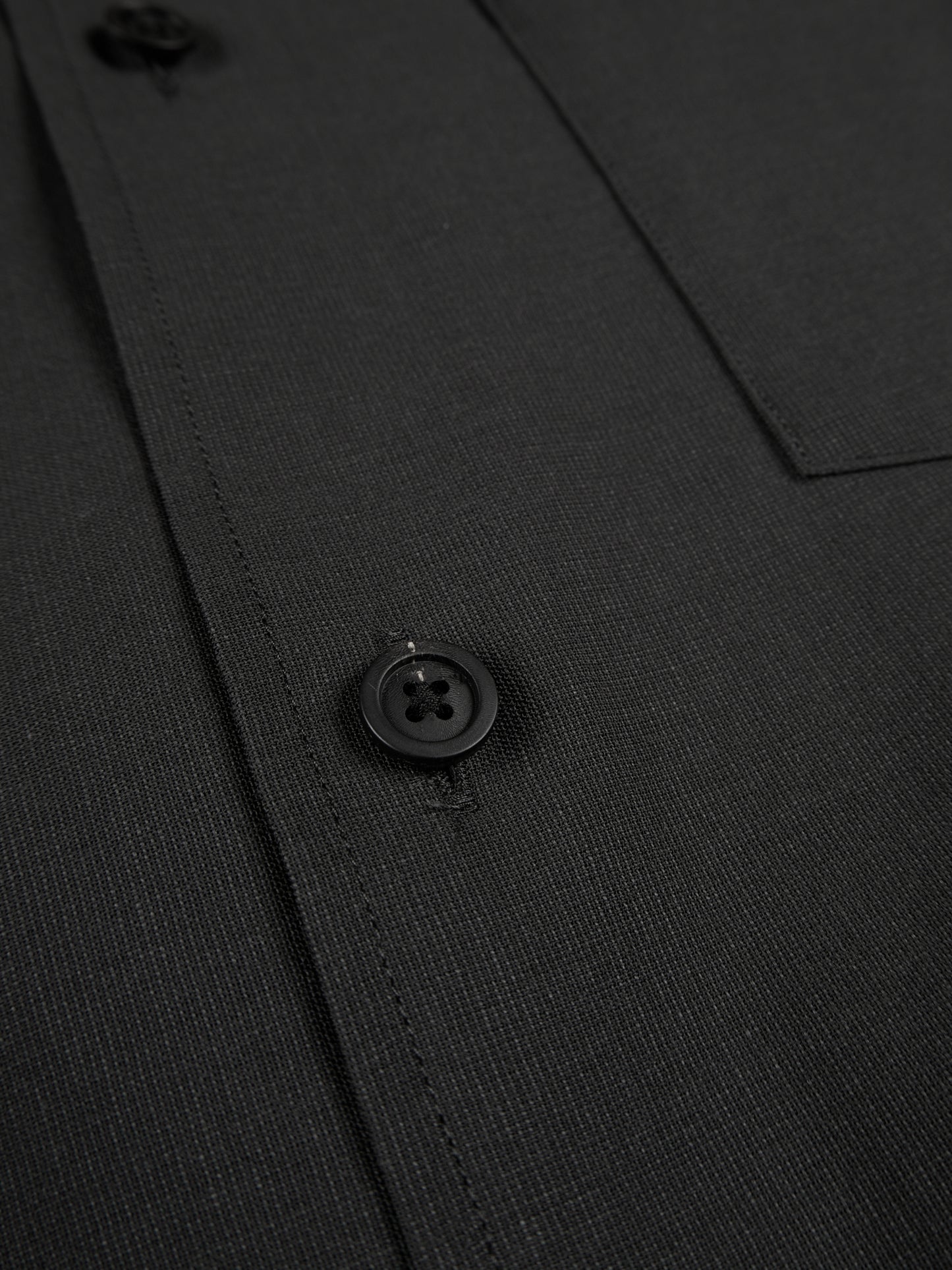 Super160's WOOL/PAPER SHIRTS|BLACK