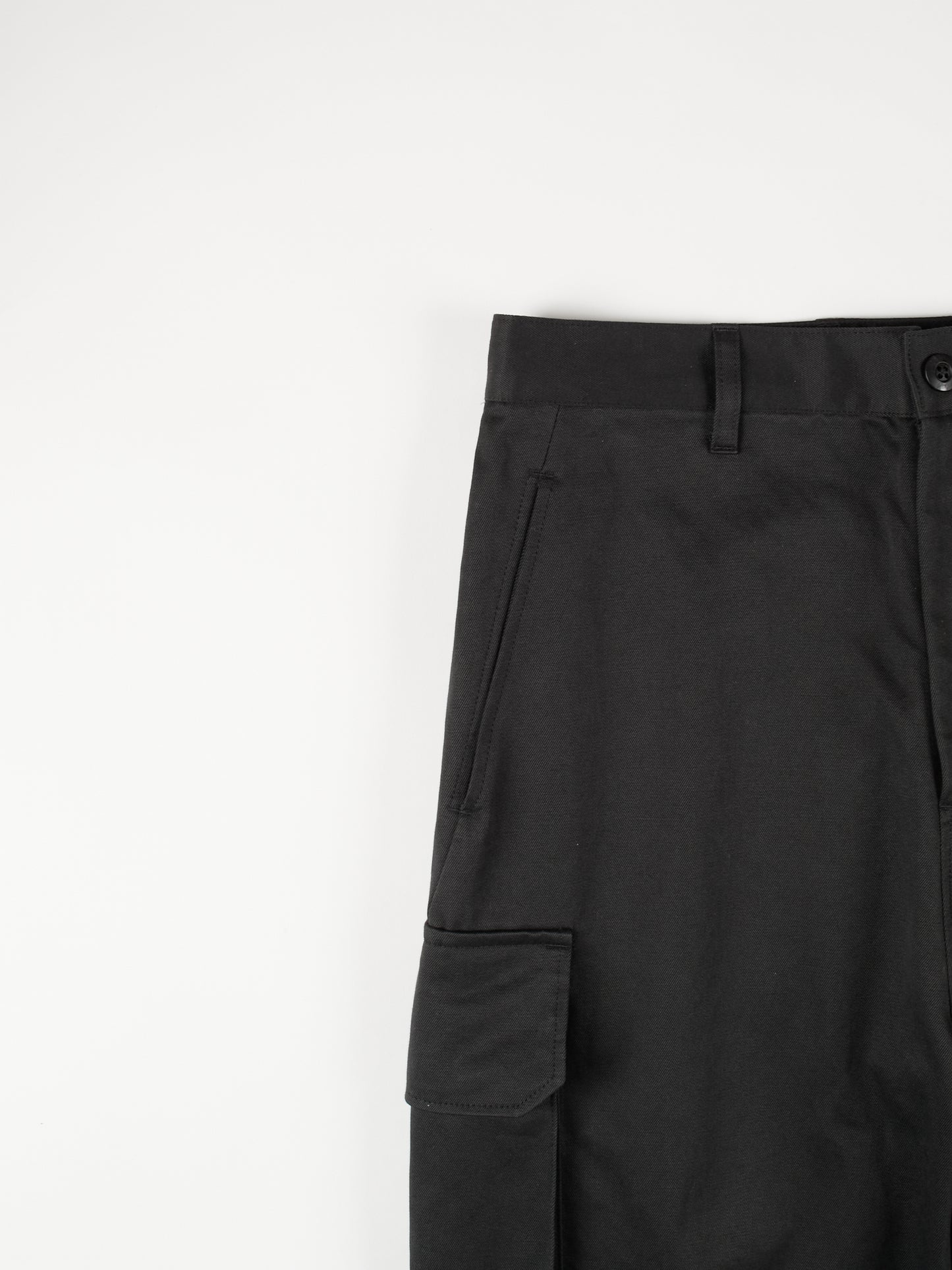 FINX/ZIMBABWE COTTON M-47 CARGO PANTS|BLACK