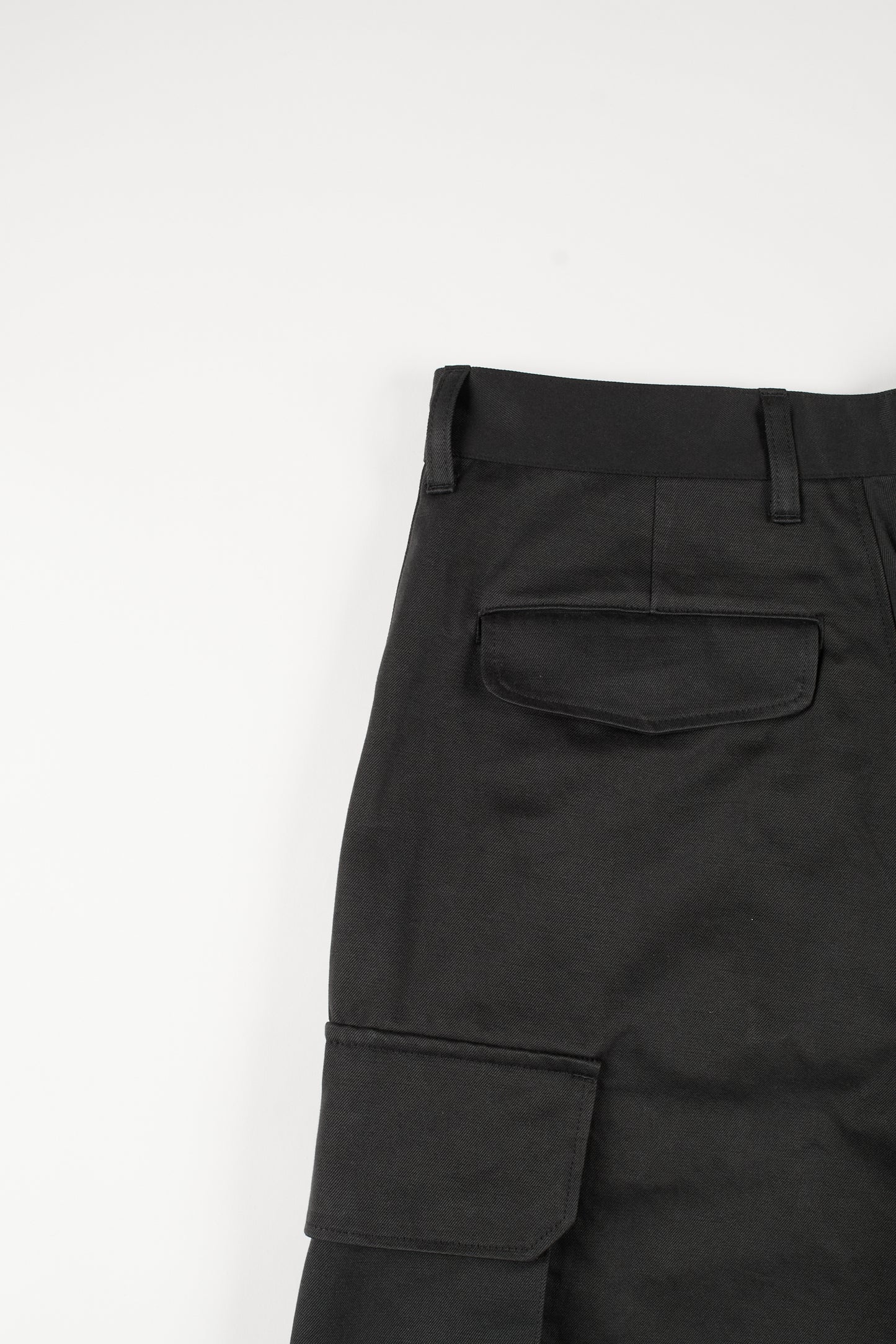 FINX/ZIMBABWE COTTON M-47 CARGO PANTS|BLACK