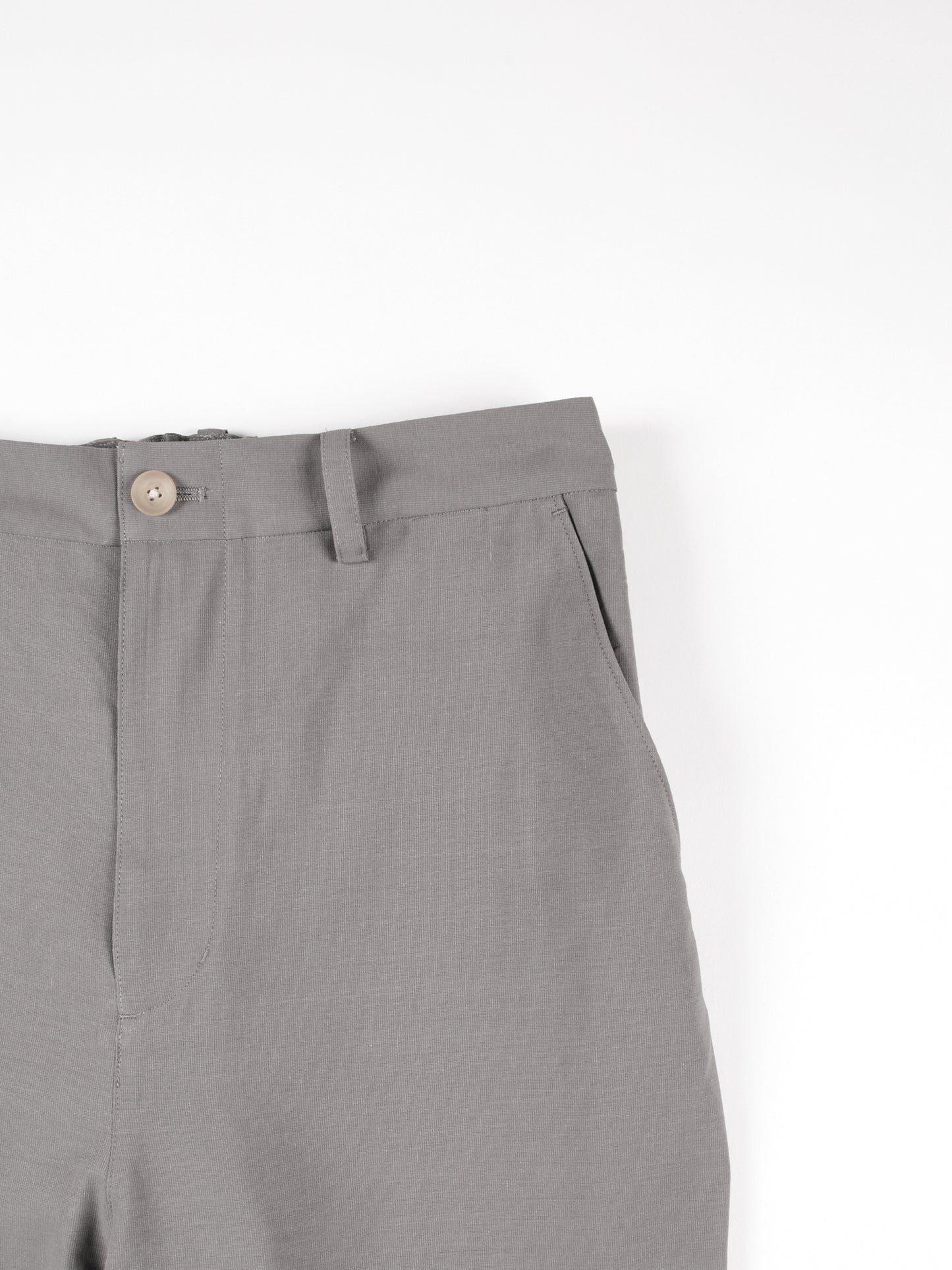 Super160's WOOL/PAPER EASY PANTS|GRAY