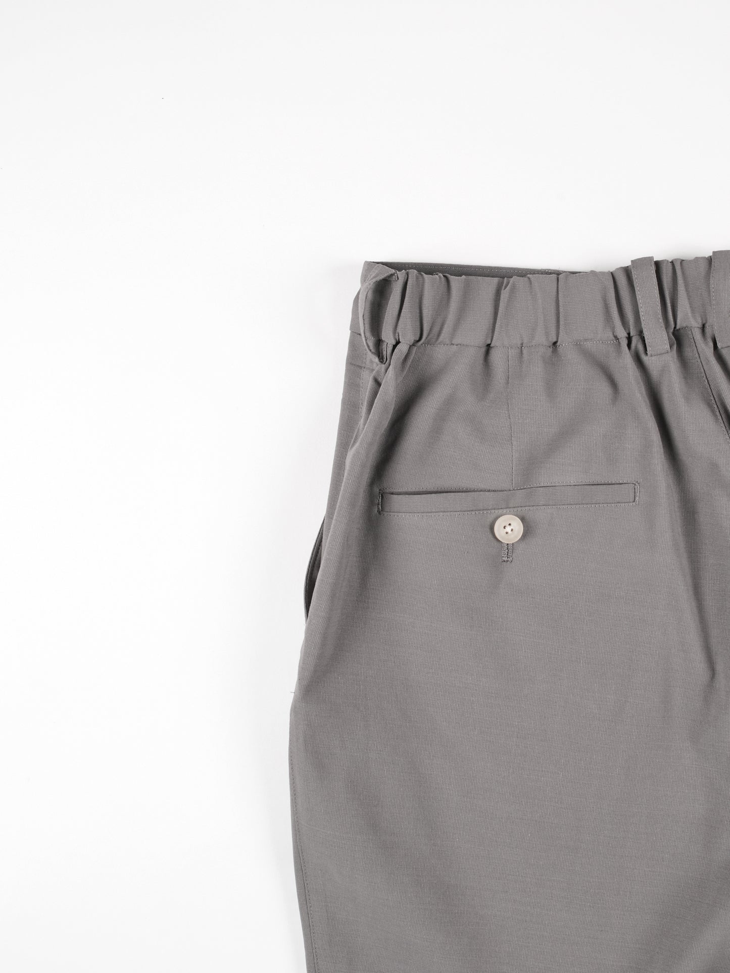 Super160's WOOL/PAPER EASY PANTS|GRAY