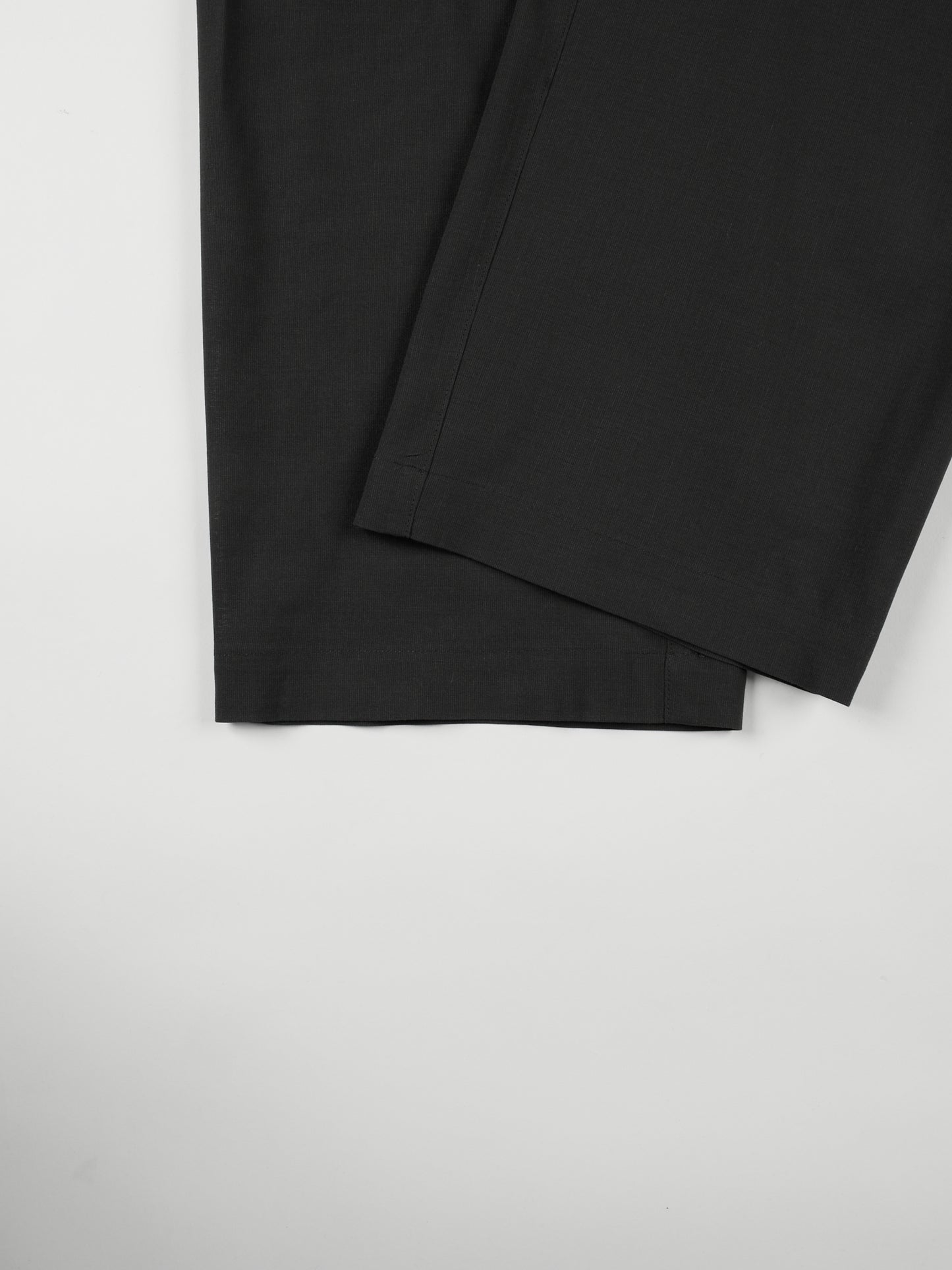 Super160's WOOL/PAPER EASY PANTS|BLACK