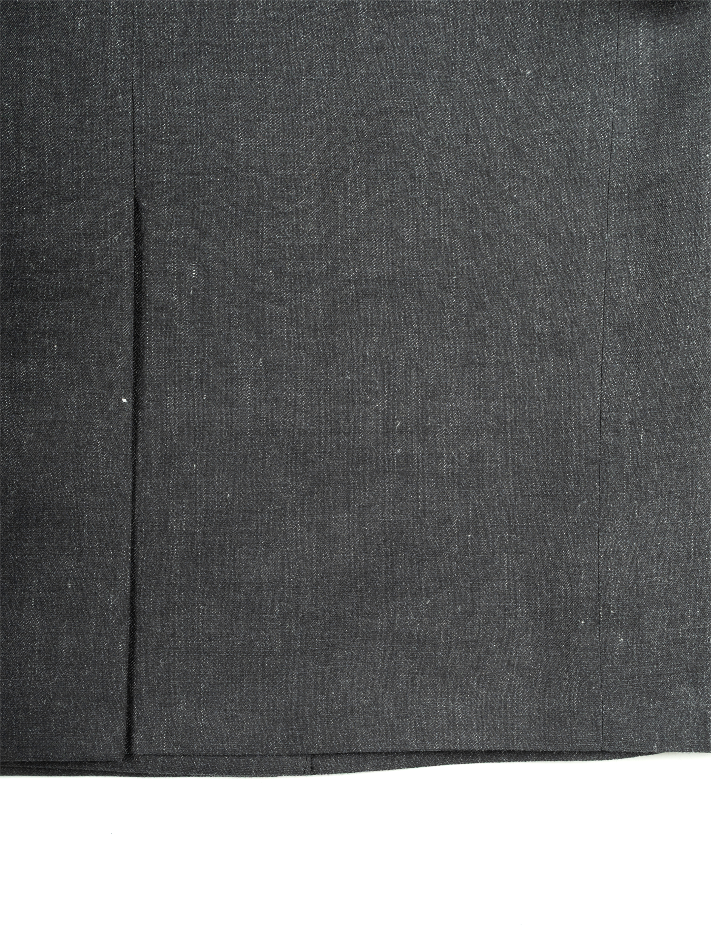 LINEN/PAPER/WOOL WASHED TWILL DOUBLE BREASTED JACKET|TOP BLACK