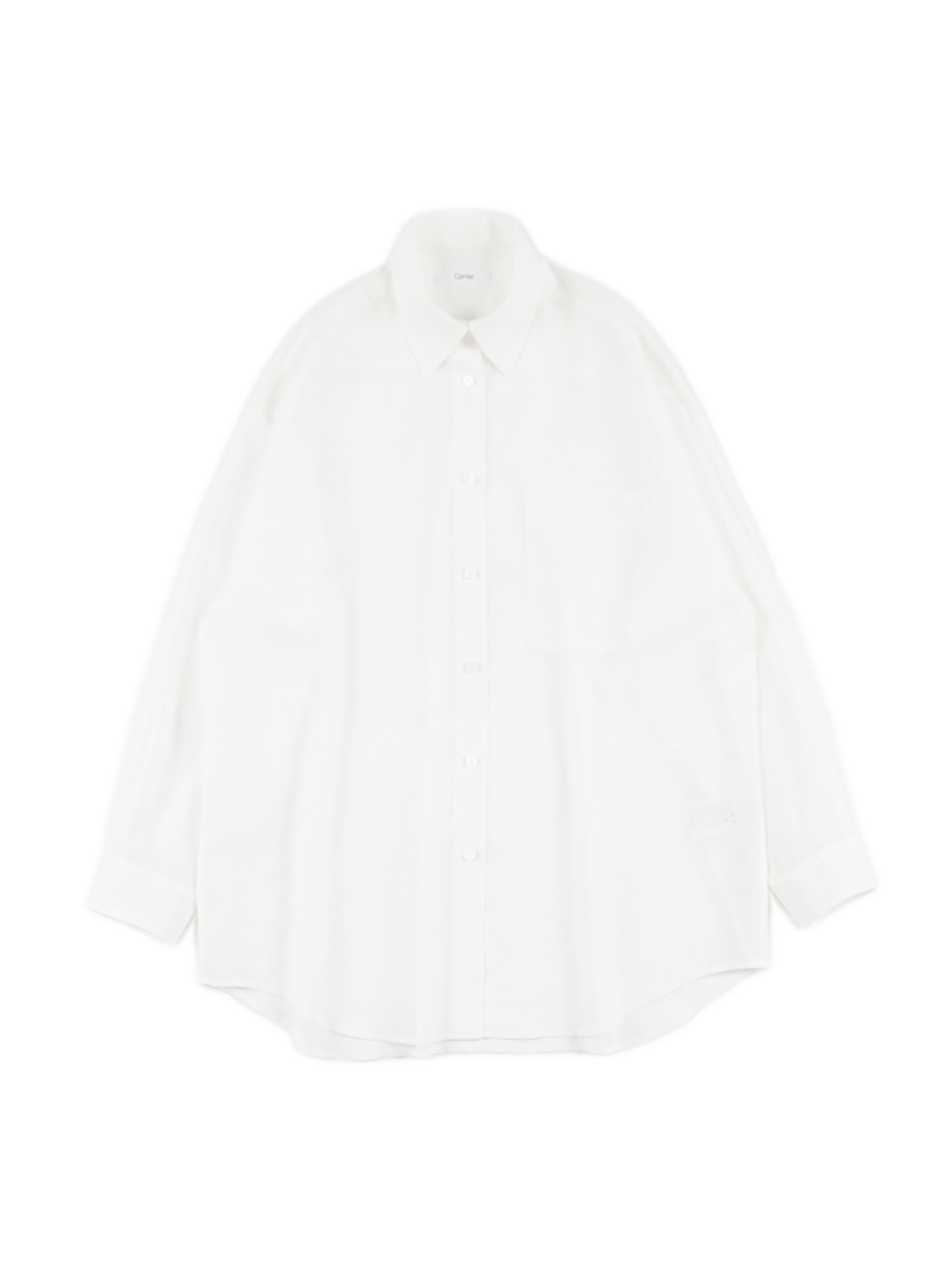 GV COTTON SHEER SHIRTS|WHITE