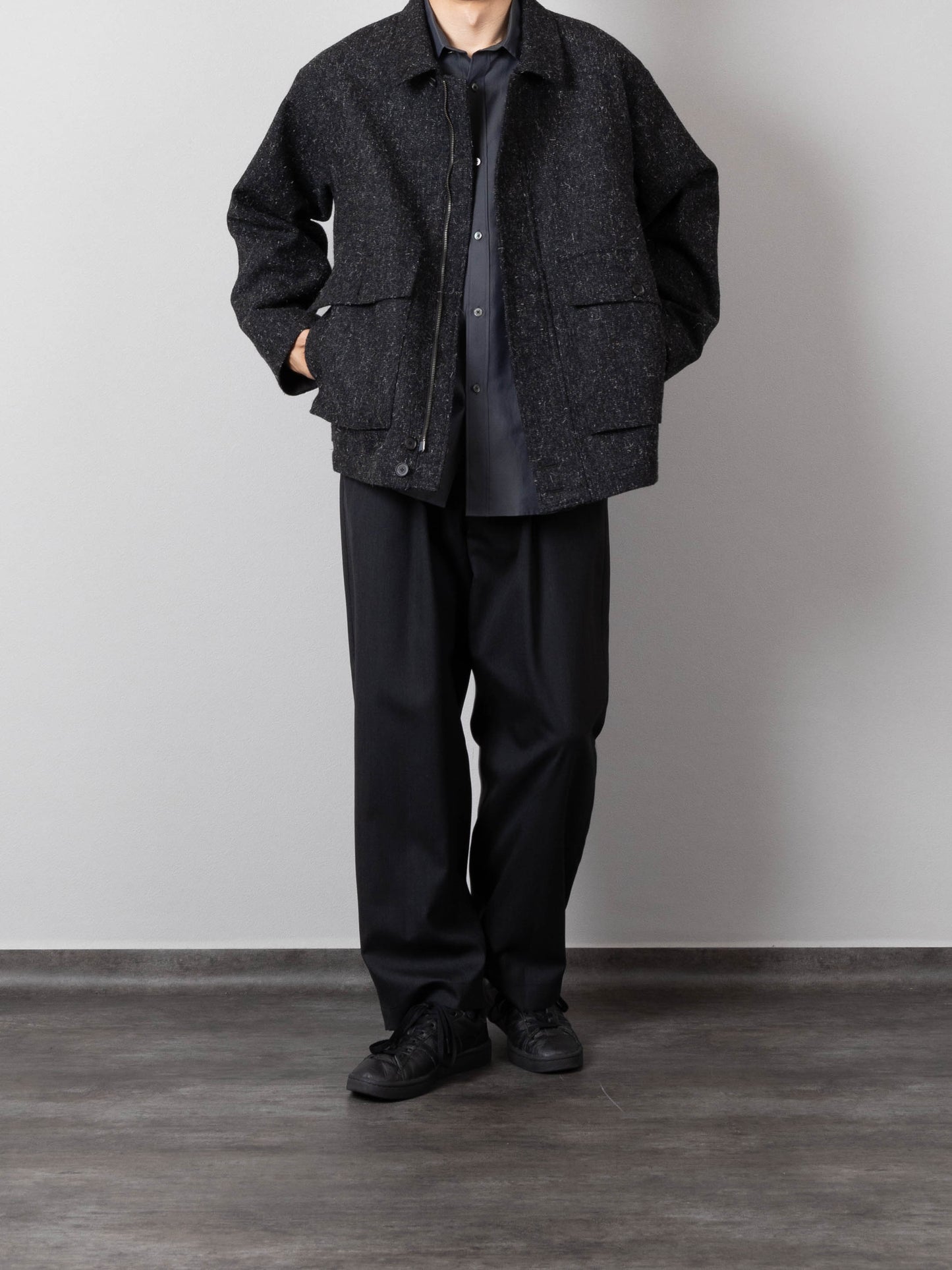 Model 176cm/66kg sizeM colorTOP CAHRCOAL着用