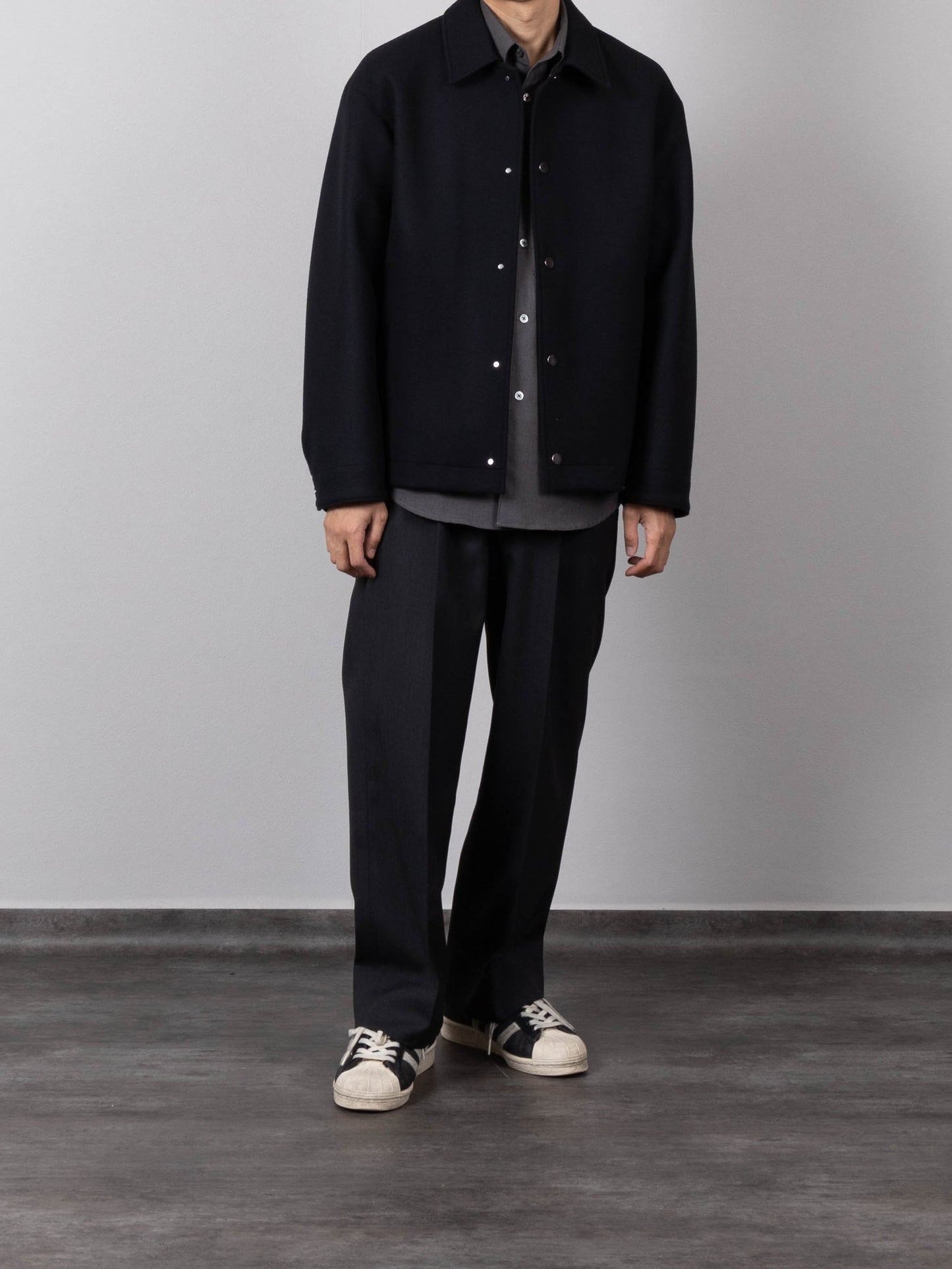 Model 165cm/54kg sizeS colorBLACK着用