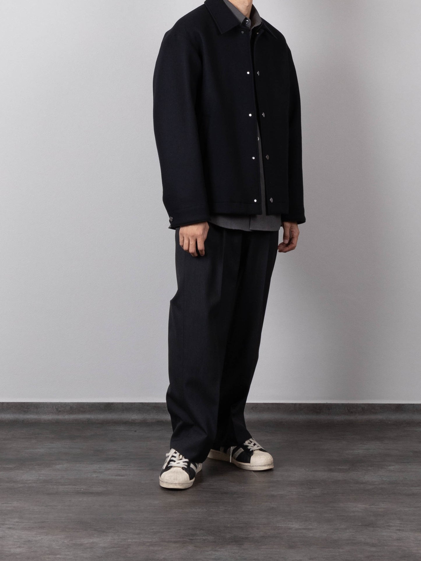Model 165cm/54kg sizeS colorBLACK着用