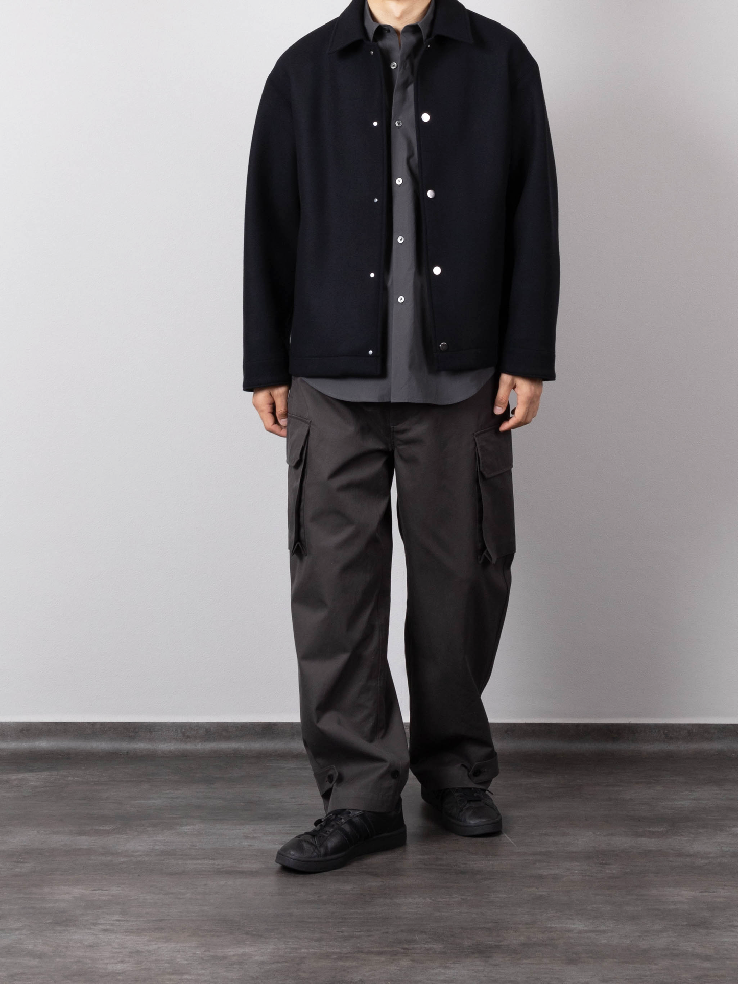 Model 176cm/66kg sizeM colorBLACK着用