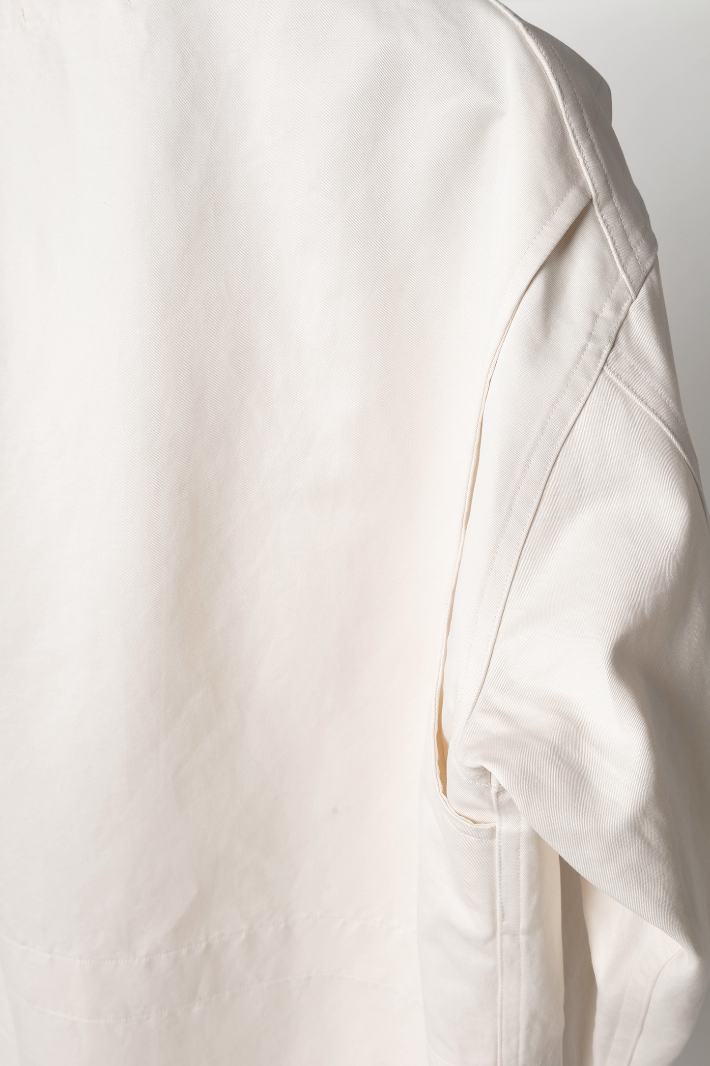 FINX COTTON/RAMIE TWILL HUNTING JACKET|OATMEAL