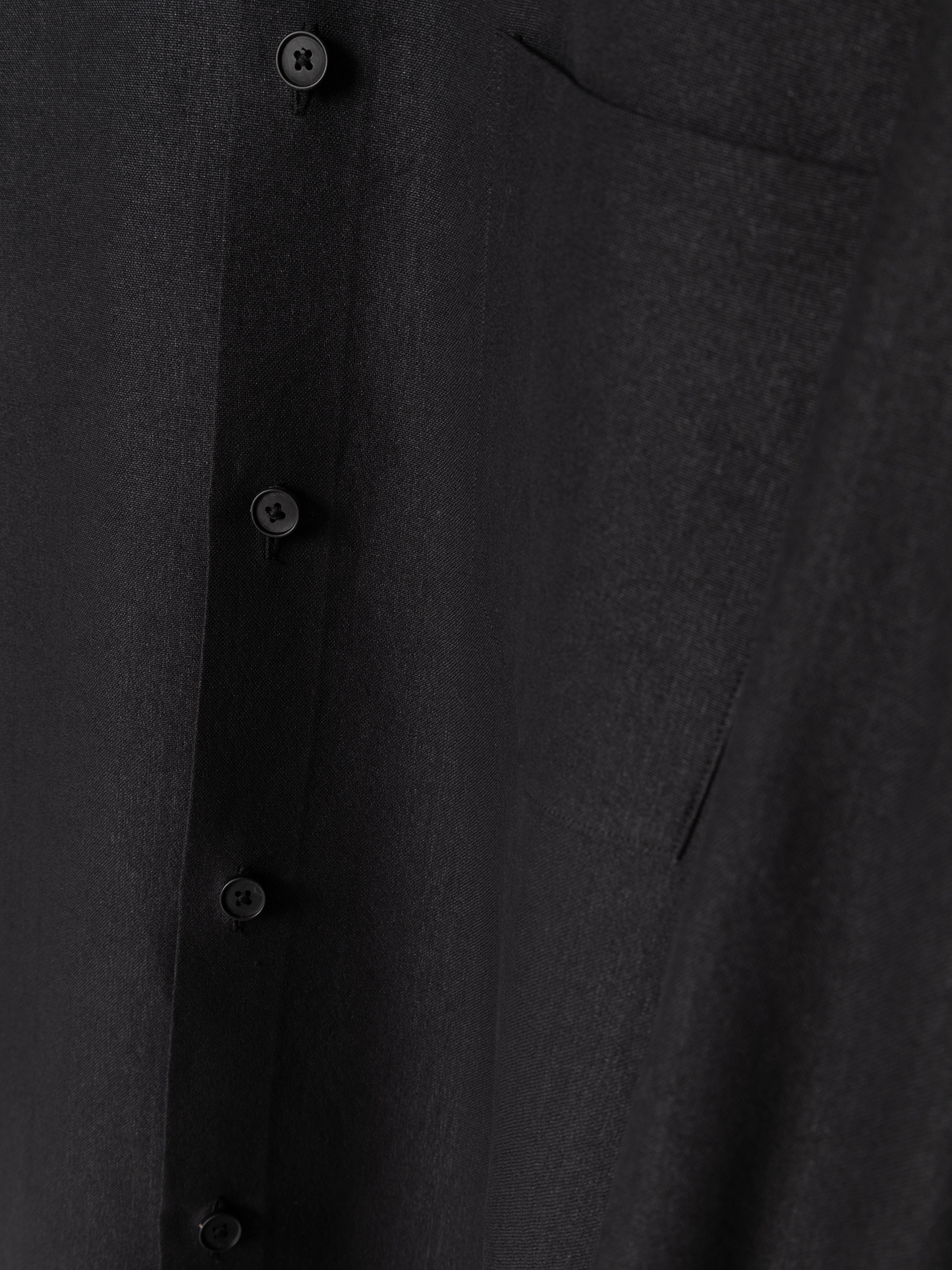 PAPER POPLIN BAND COLLAR SHIRTS