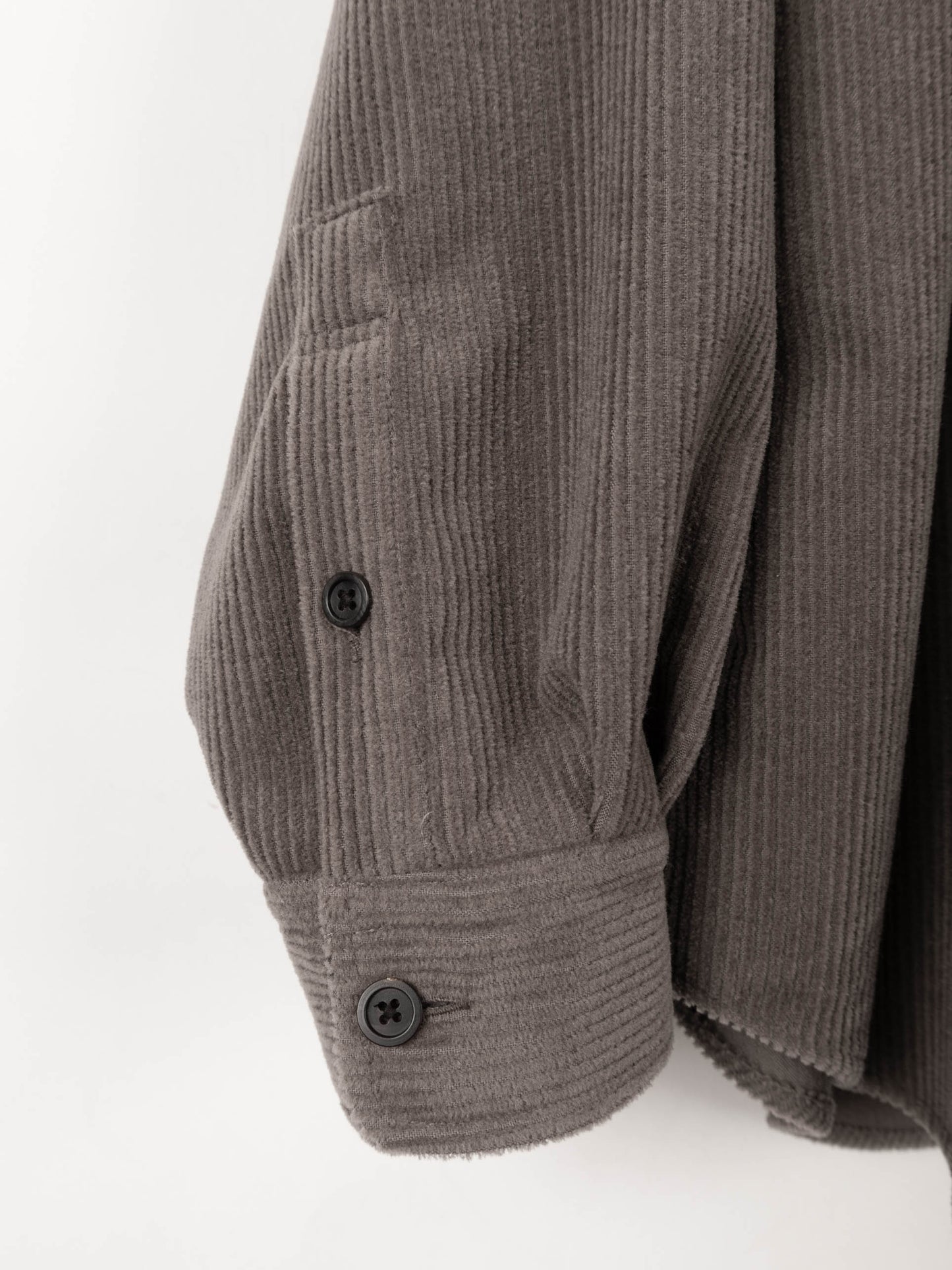 Super130's WOOL CORDUROY SHIRTS|FAWN