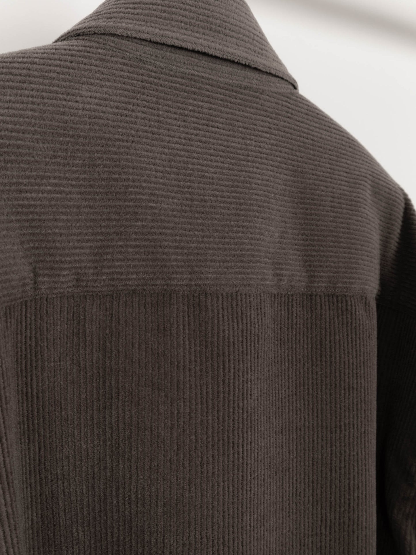 Super130's WOOL CORDUROY SHIRTS|FAWN