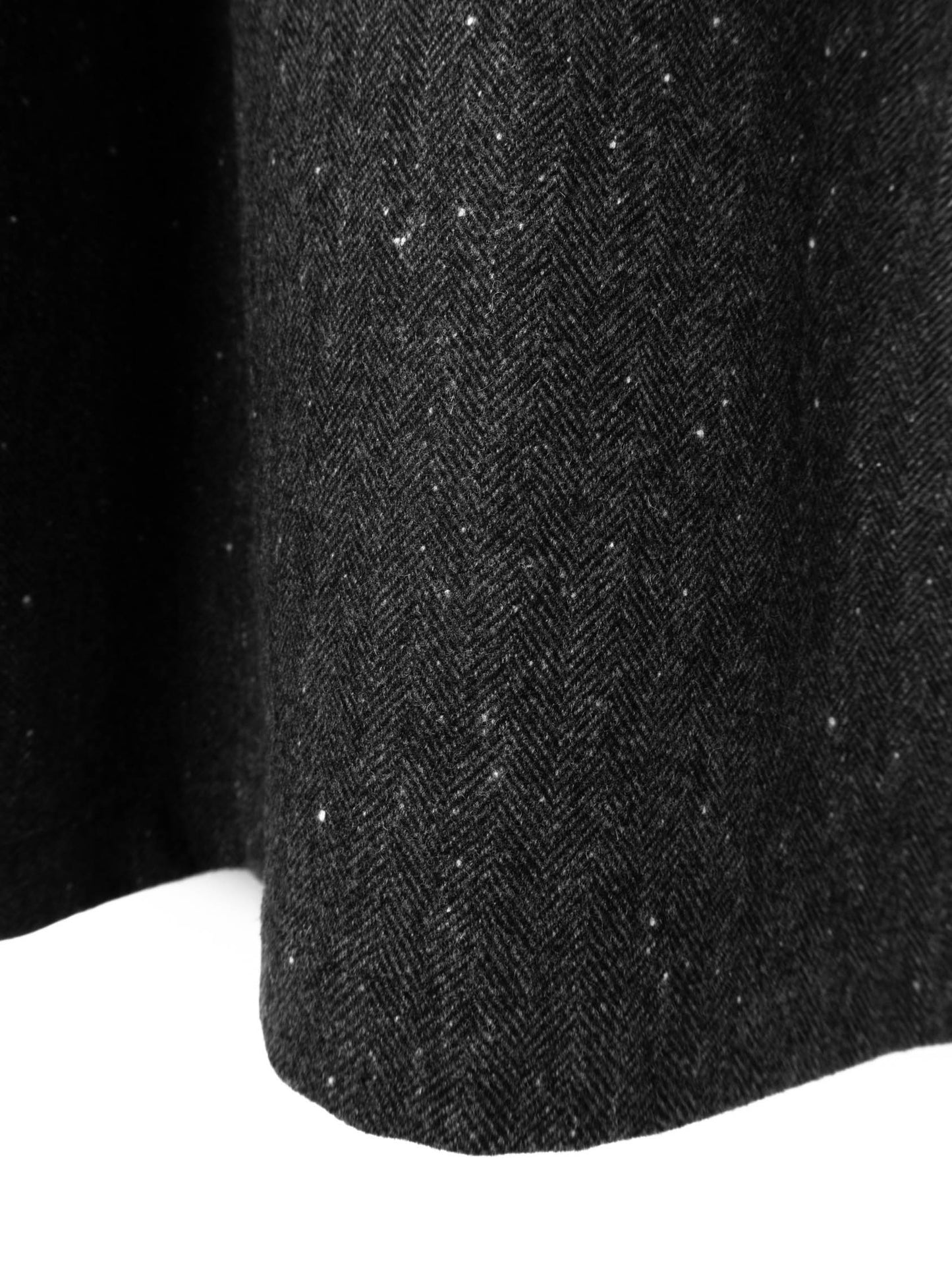 SHETLAND WOOL MIX TWEED WORK JACKET|BLACK MIX