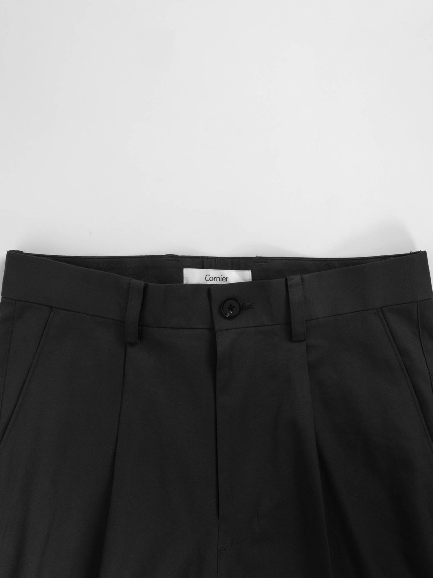 FINX COTTON GABARDINE SLACKS|GUNMETAL