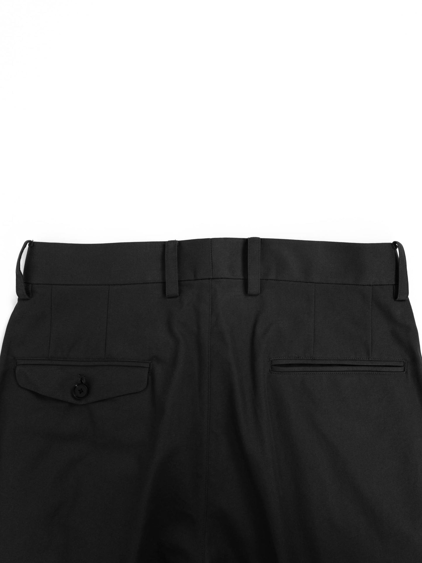FINX COTTON GABARDINE SLACKS|GUNMETAL