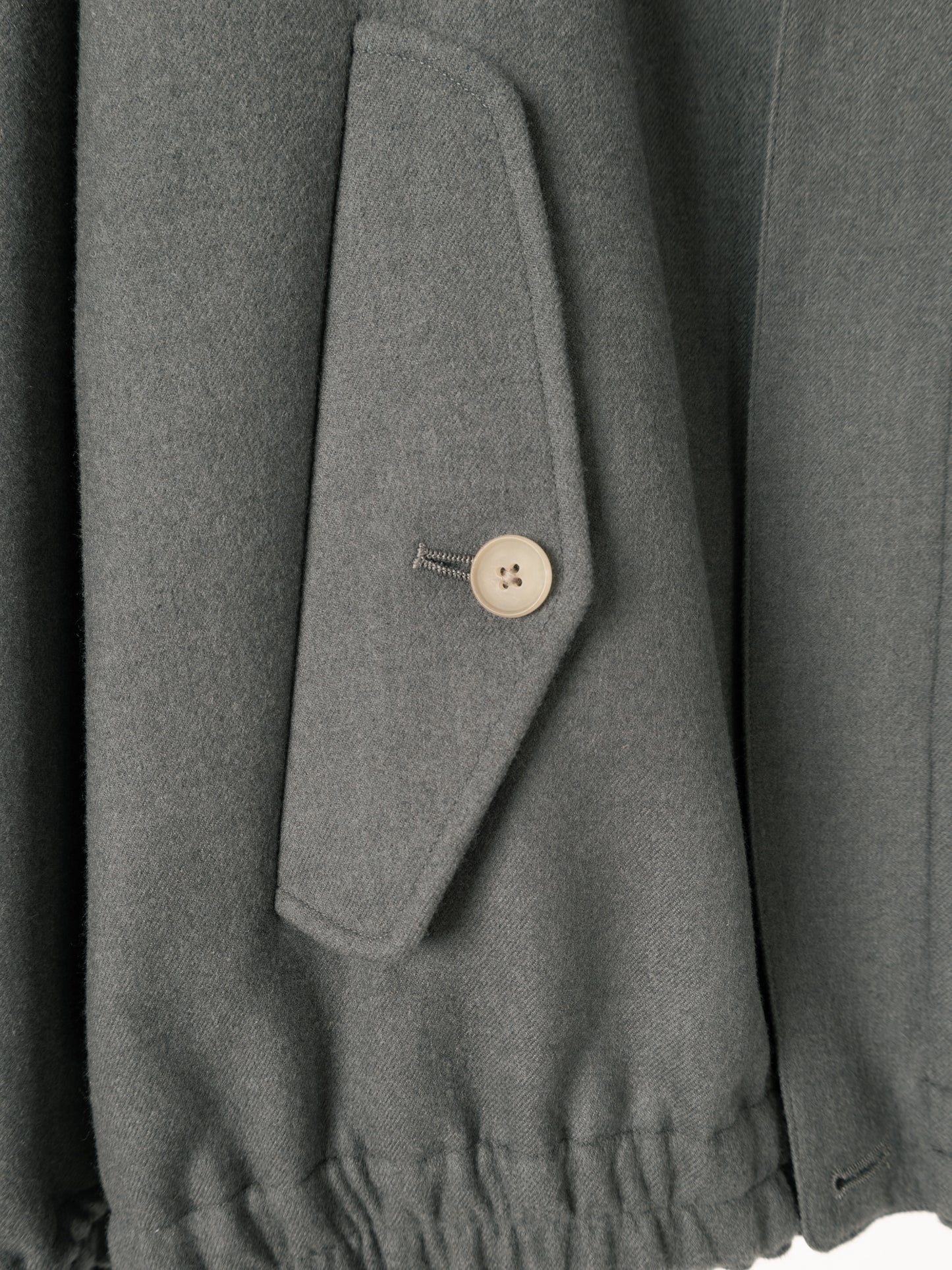 Super130's WOOL DOUBLE CLOTH BLOUSON|LIGHT GRAY