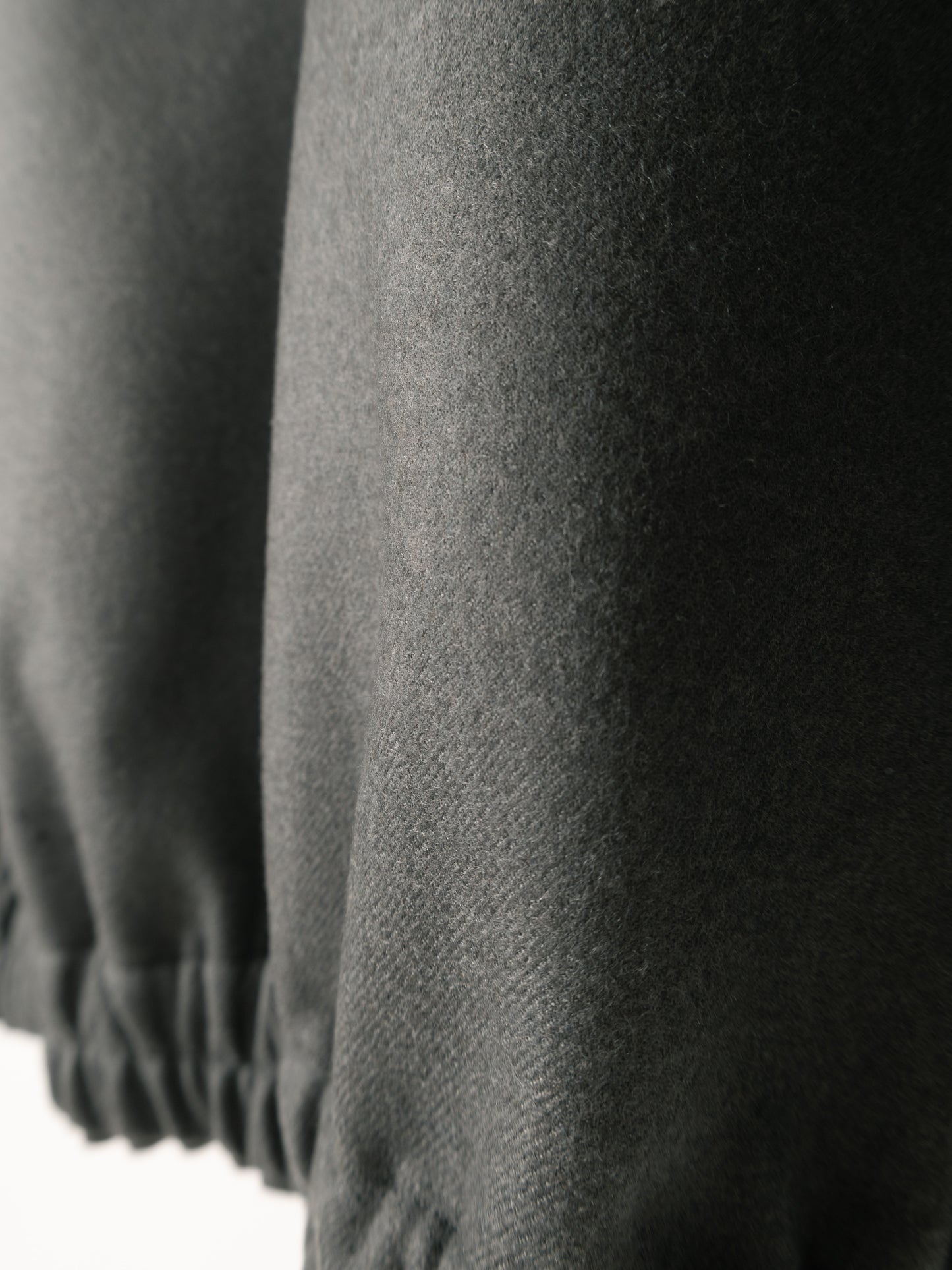 Super130's WOOL DOUBLE CLOTH BLOUSON|LIGHT GRAY