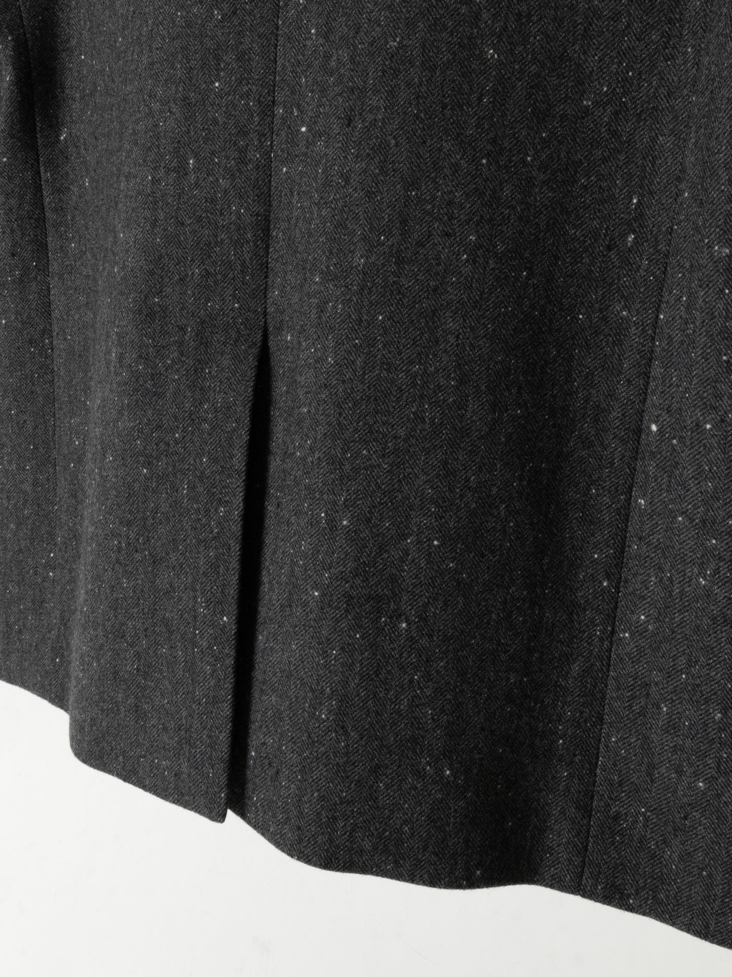 SHETLAND WOOL MIX TWEED JACKET|BLACK MIX