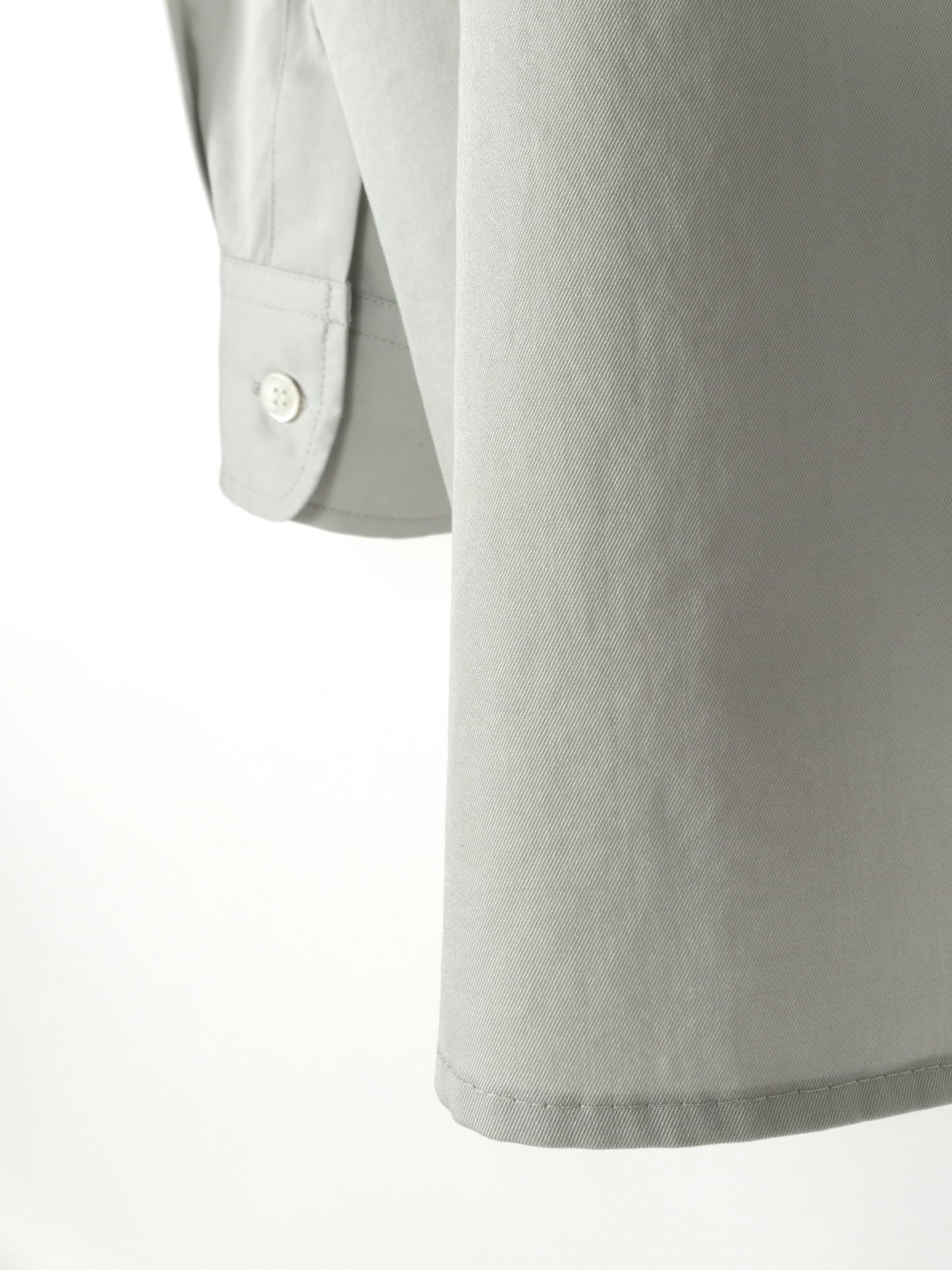 FINX COTTON TWILL REGULAR COLLAR SHIRTS|CLOUD GRAY