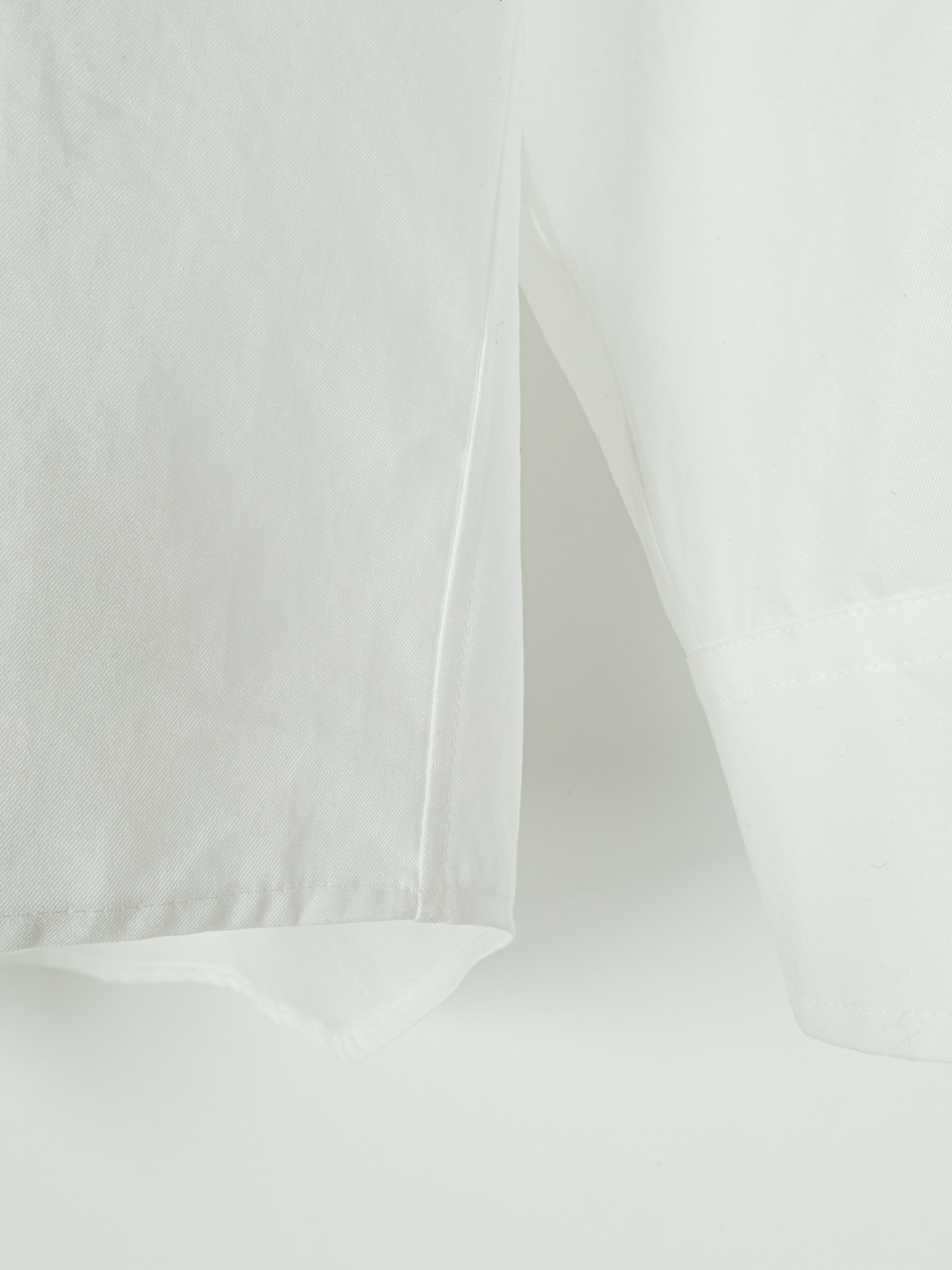 FINX COTTON TWILL REGULAR COLLAR SHIRTS|WHITE