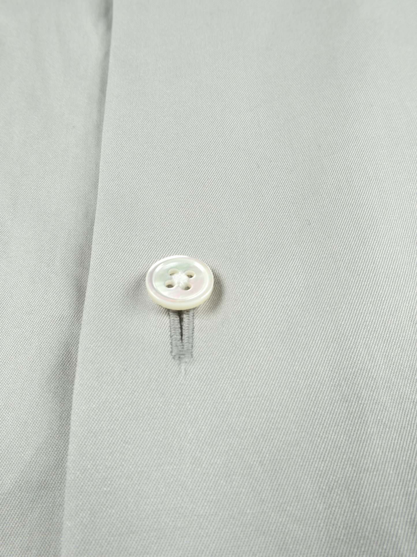 FINX COTTON TWILL BAND COLLAR SHIRTS|CLOUD GRAY