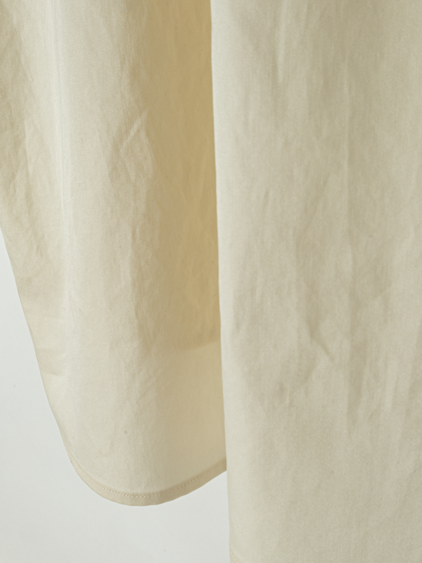 FINX COTTON TWILL BAND COLLAR SHIRTS|LIGHT YELLOW