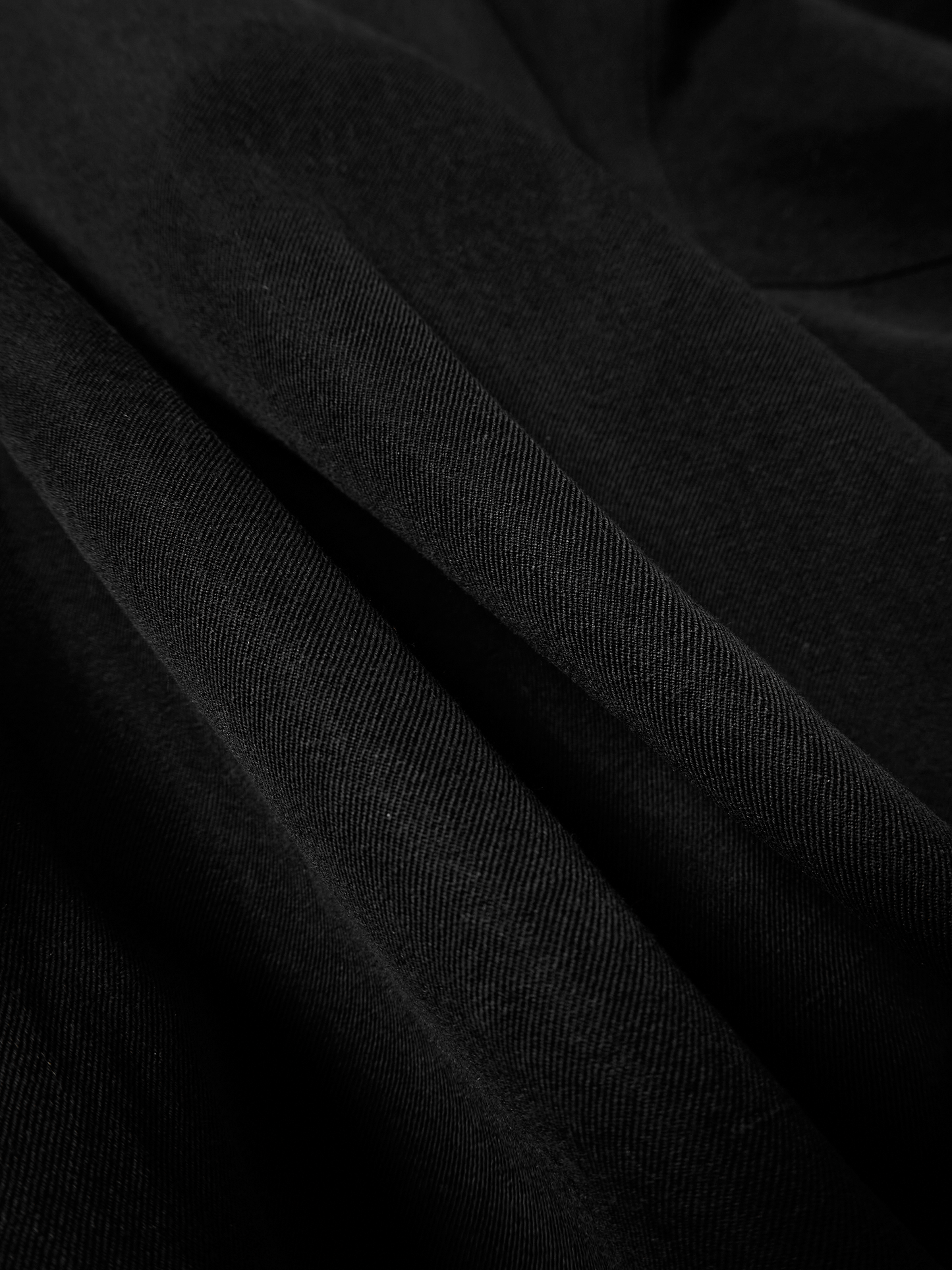 SILK/LINEN FADED GABARDINE ZIP BLOUSON|BLACK