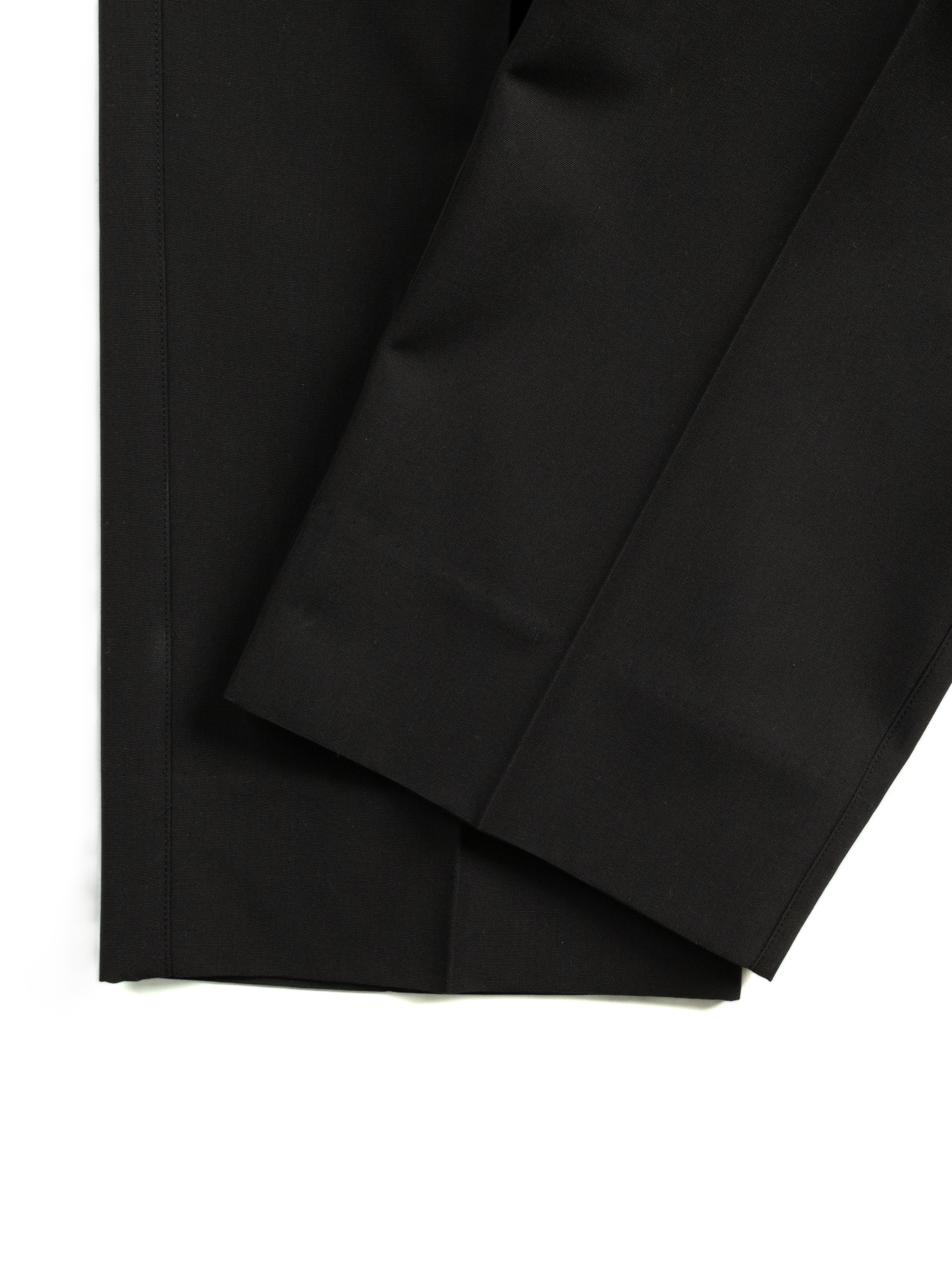 THE FINEST WOOL CANVAS SLACKS|BLACK