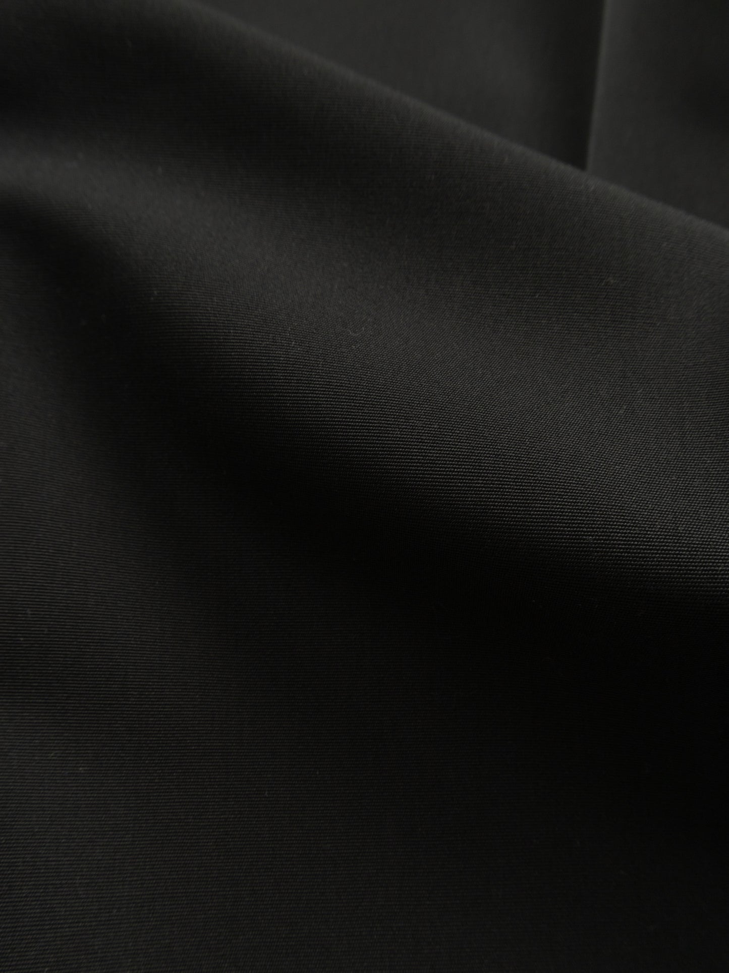 THE FINEST WOOL CANVAS SLACKS|BLACK