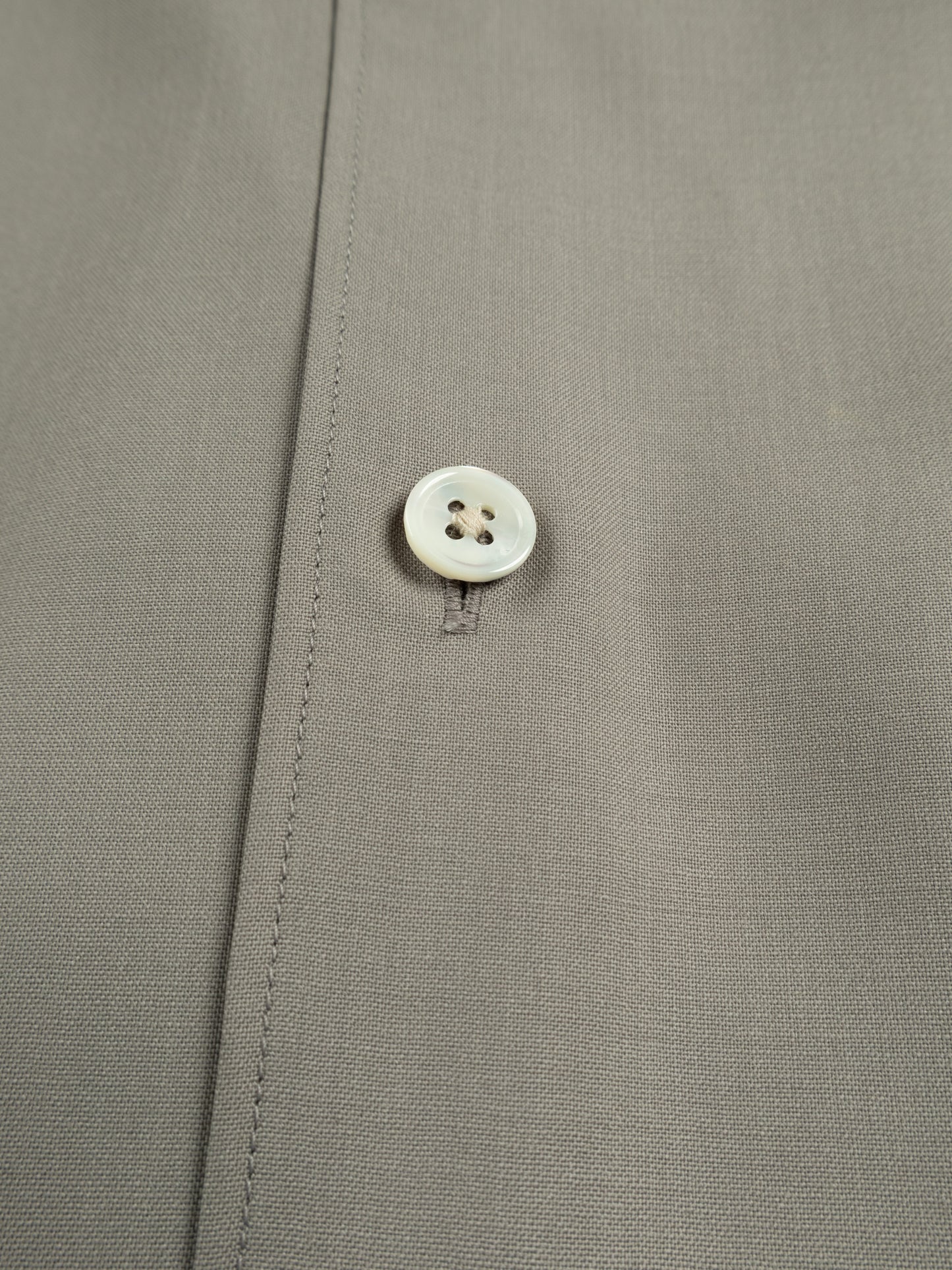 Super180's WORSTED WOOL SHIRTS|LIGHT GRAY