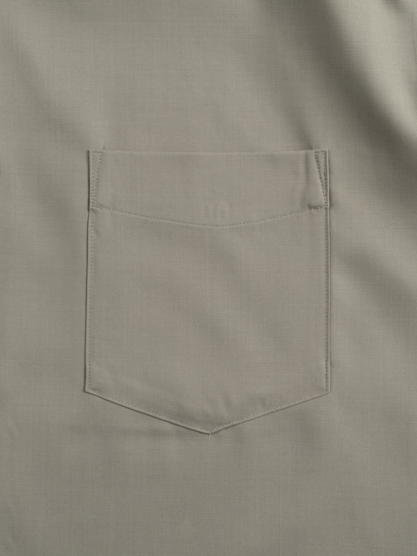 Super180's WORSTED WOOL SHIRTS|LIGHT GRAY