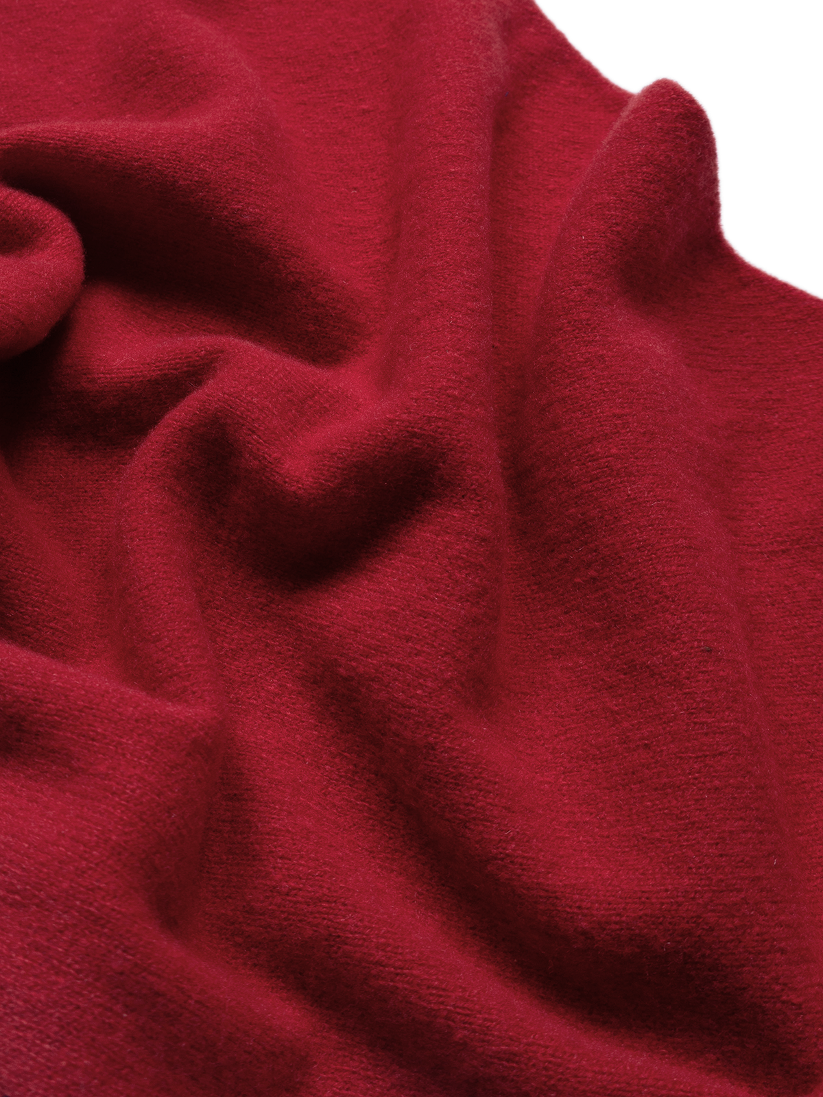 Super170's WOOL KNIT NECKERCHIEF|RED