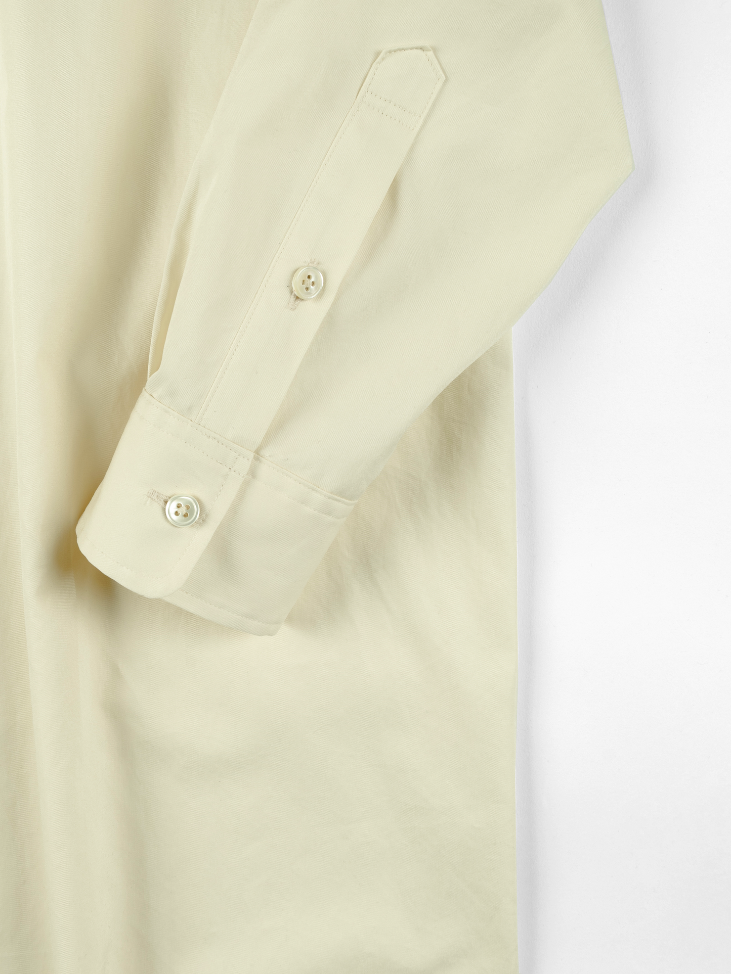 FINX COTTON TWILL SHIRTS DRESS|LIGHT YELLOW
