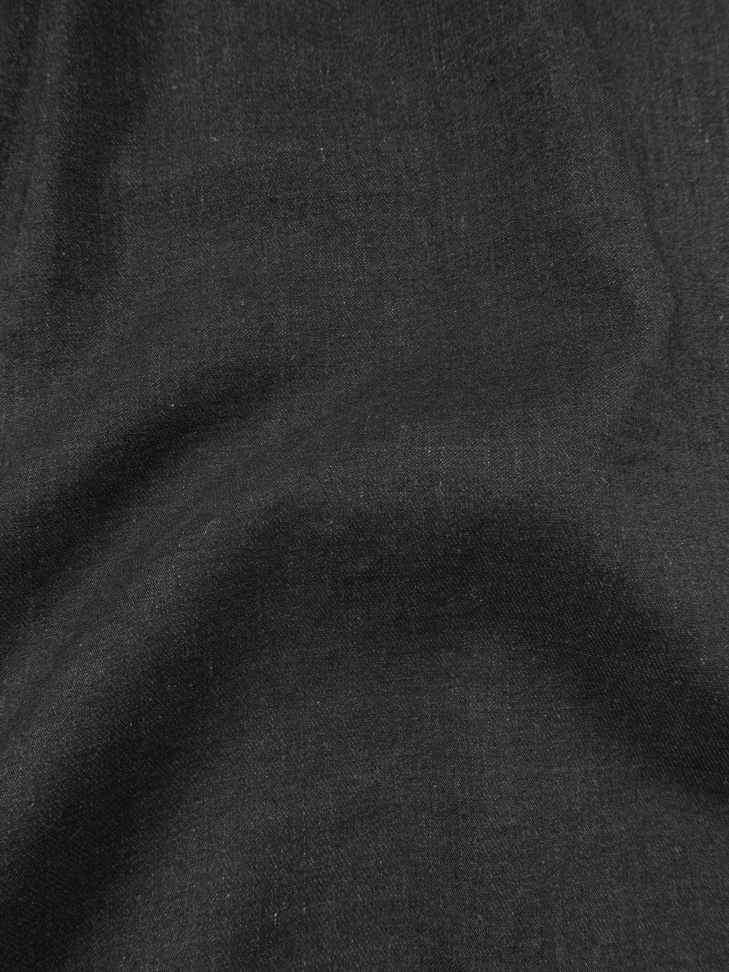 LINEN/PAPER/WOOL WASHED TWILL W POCKET SHIRTS|TOP BLACK