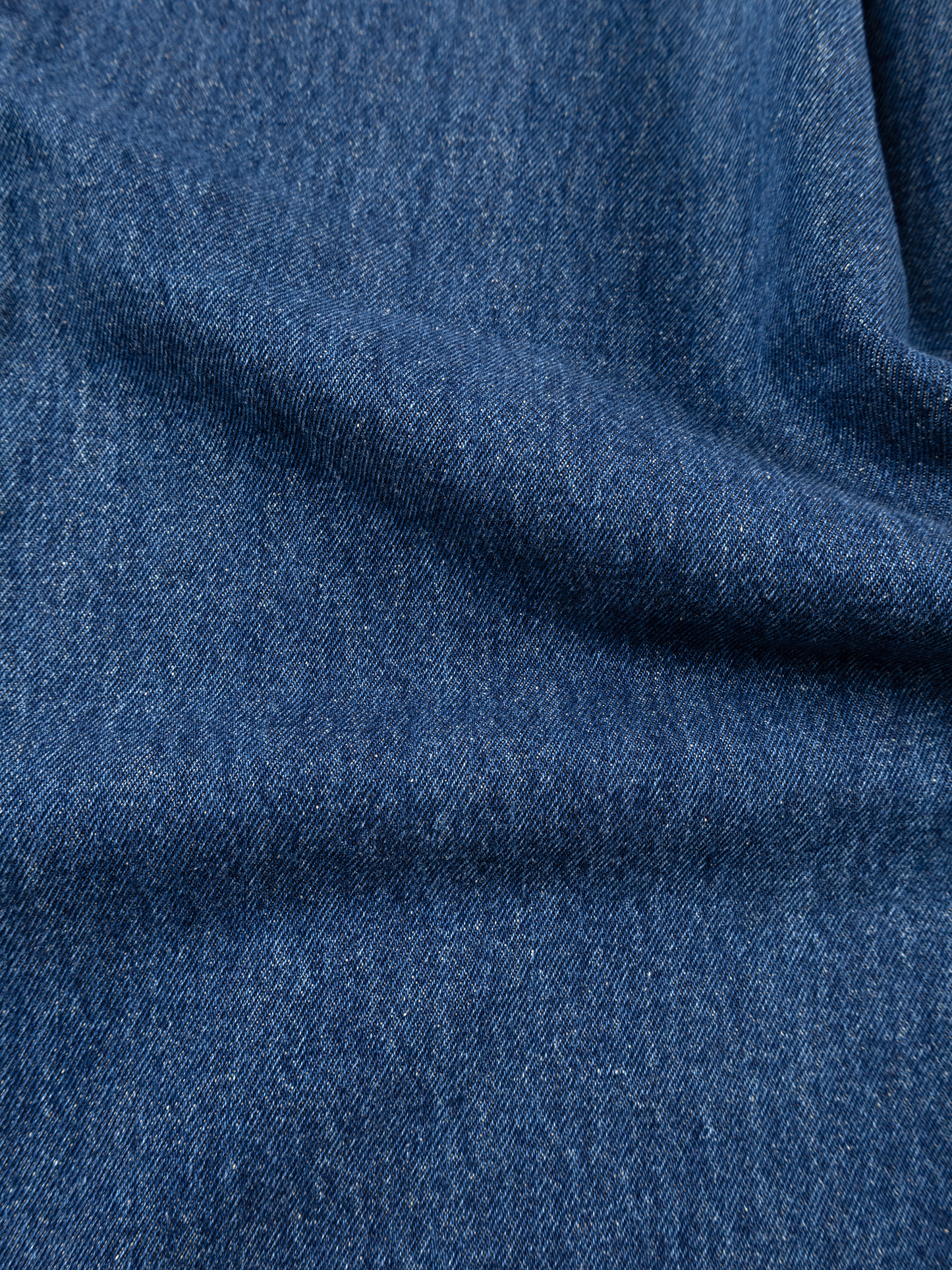 SILK/COTTON ONE TUCK JEANS for WOMENS|BLUE