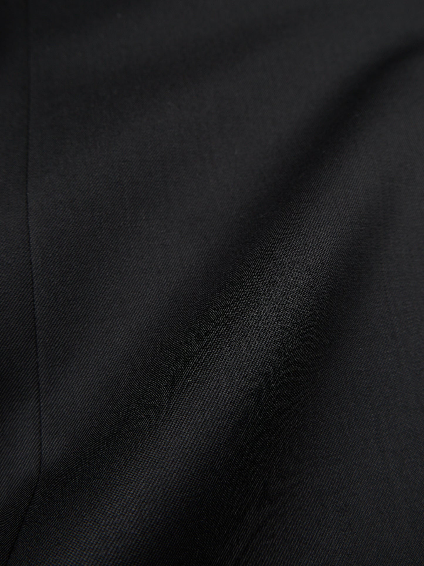 Super130's Worsted Wool Light Gabardine Tailored Jacket|Black