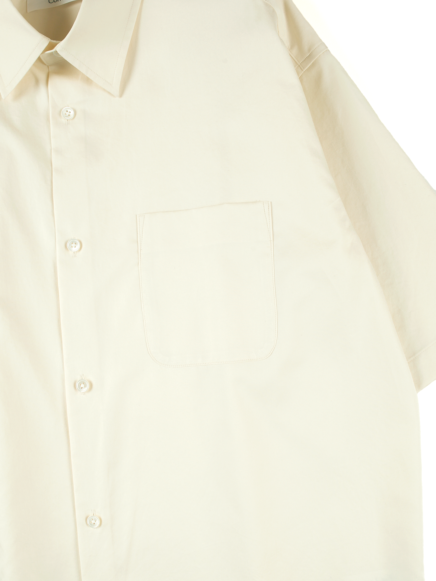 FINX COTTON TWILL HALF SLEEVE SHIRTS|LIGHT YELLOW
