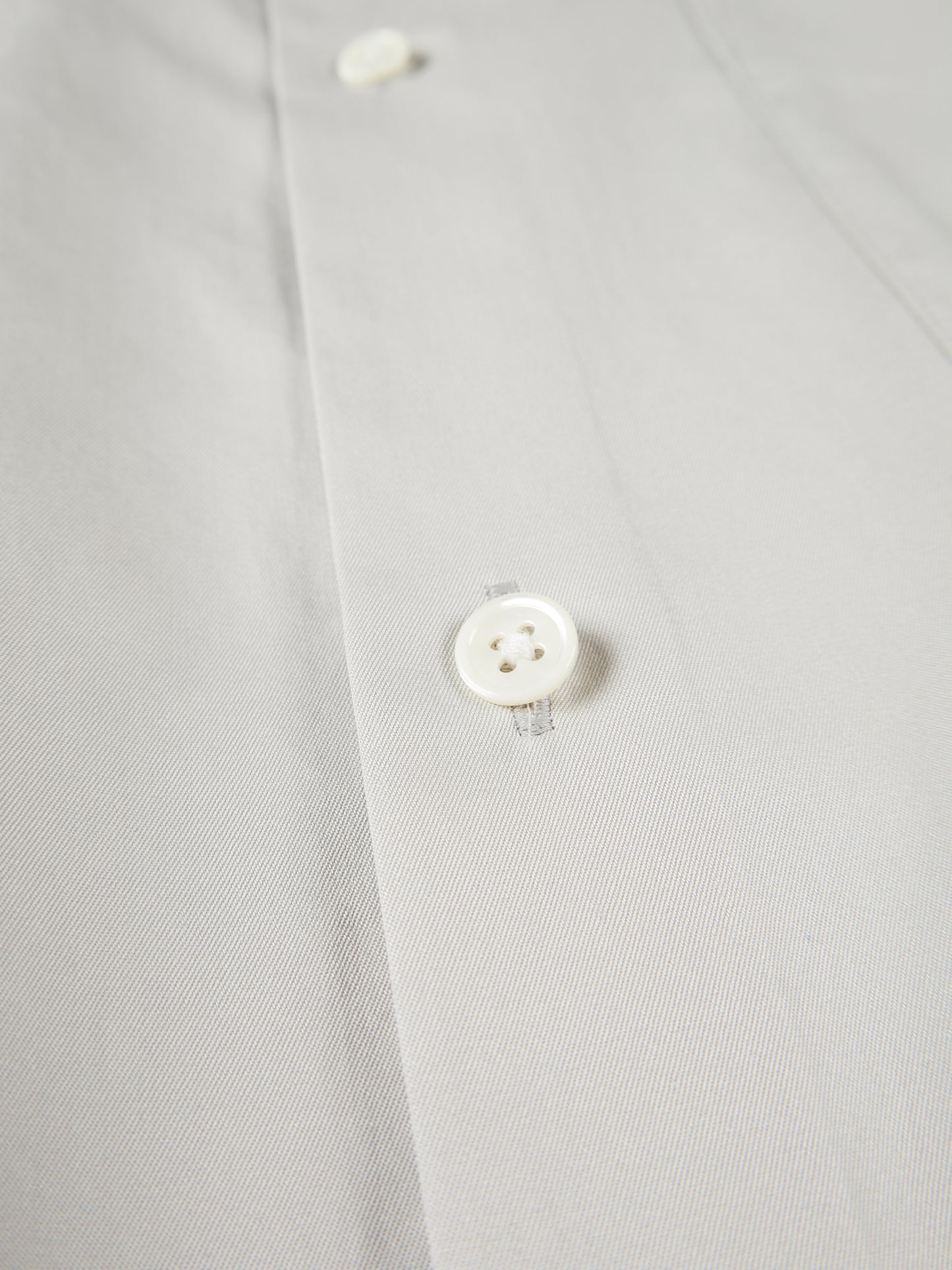 FINX COTTON TWILL HALF SLEEVE SHIRTS|CLOUD GRAY