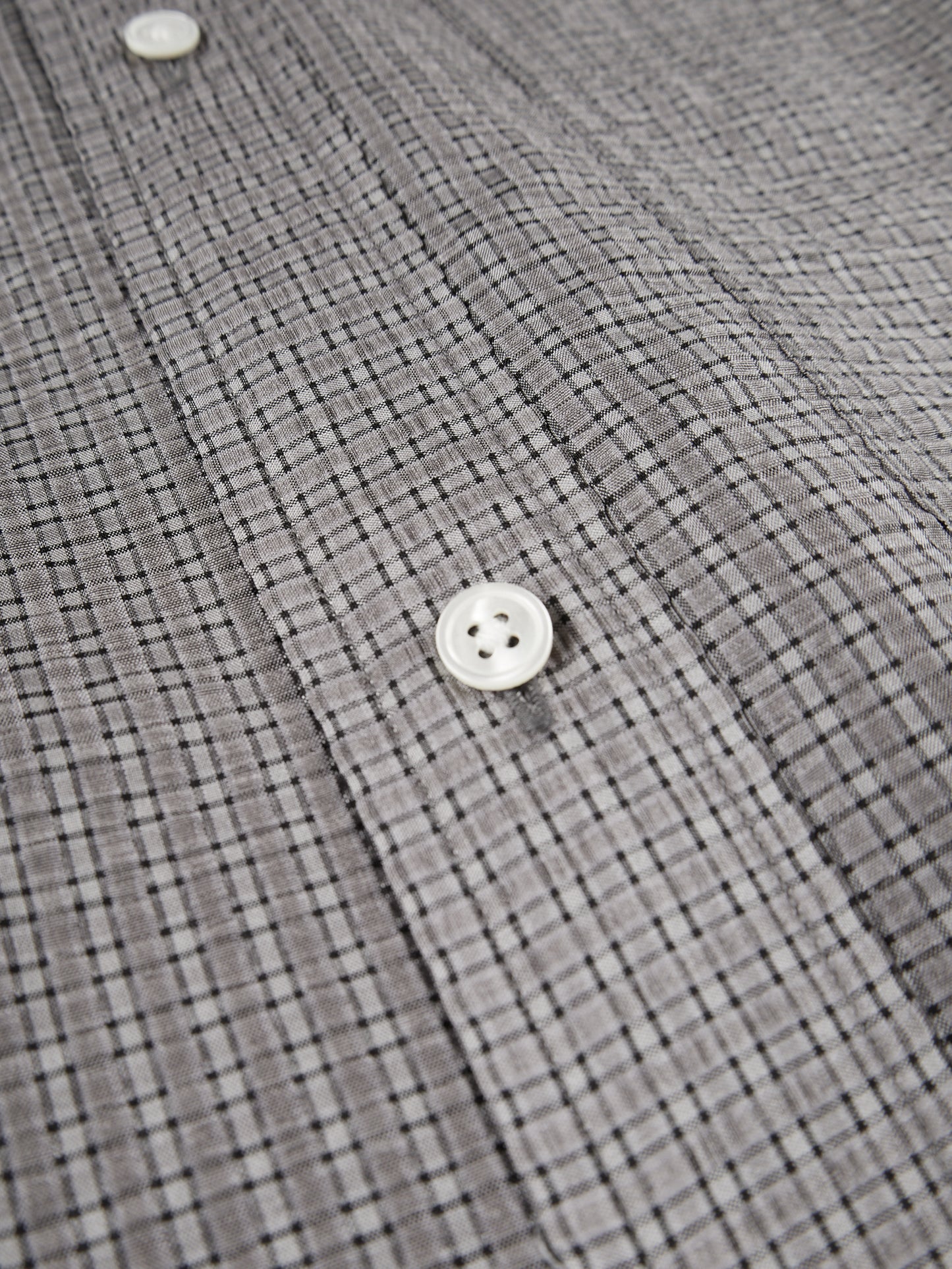 SILK SUCKER CHECK SHIRTS|GRAY CHECK
