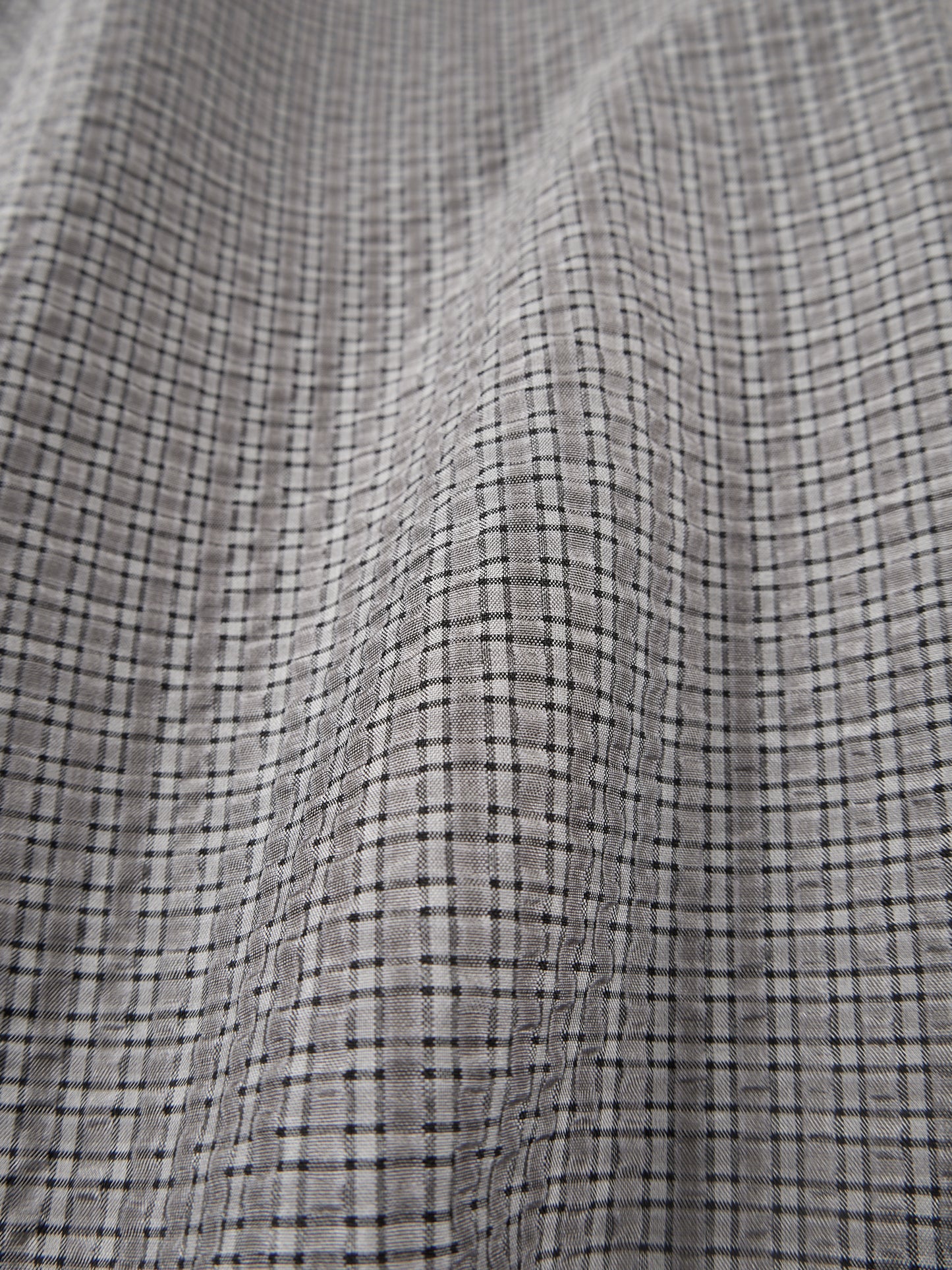 SILK SUCKER CHECK SHIRTS|GRAY CHECK