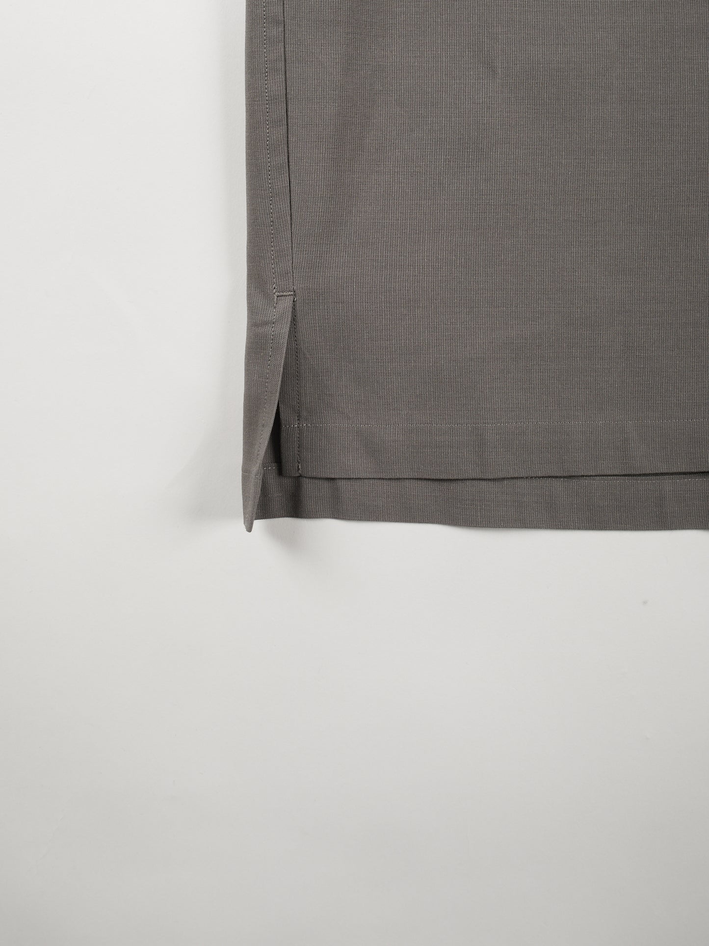 Super160's WOOL/ PAPER HALF SLEEVE SHIRTS|GRAY