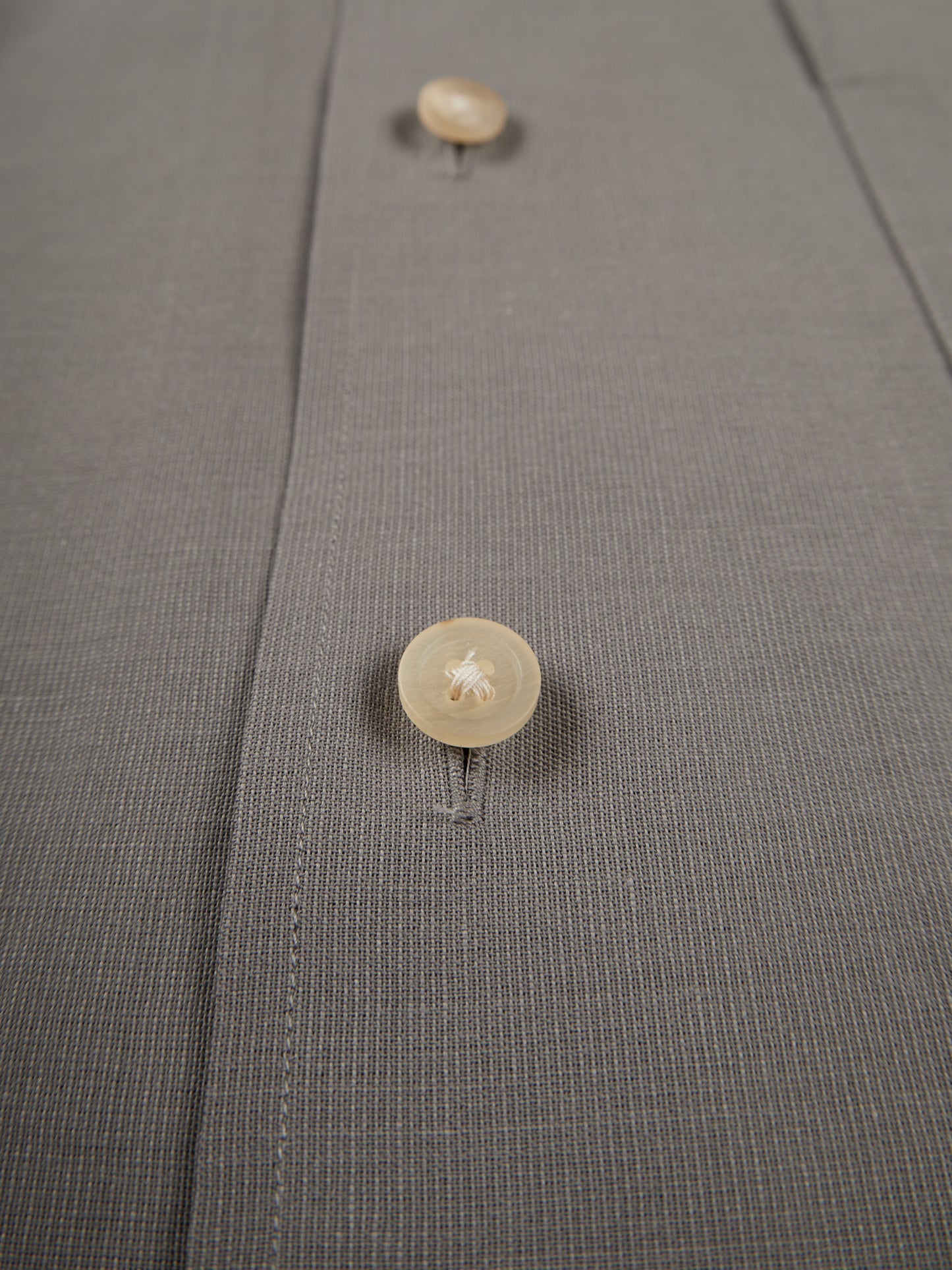 Super160's WOOL/ PAPER HALF SLEEVE SHIRTS|GRAY