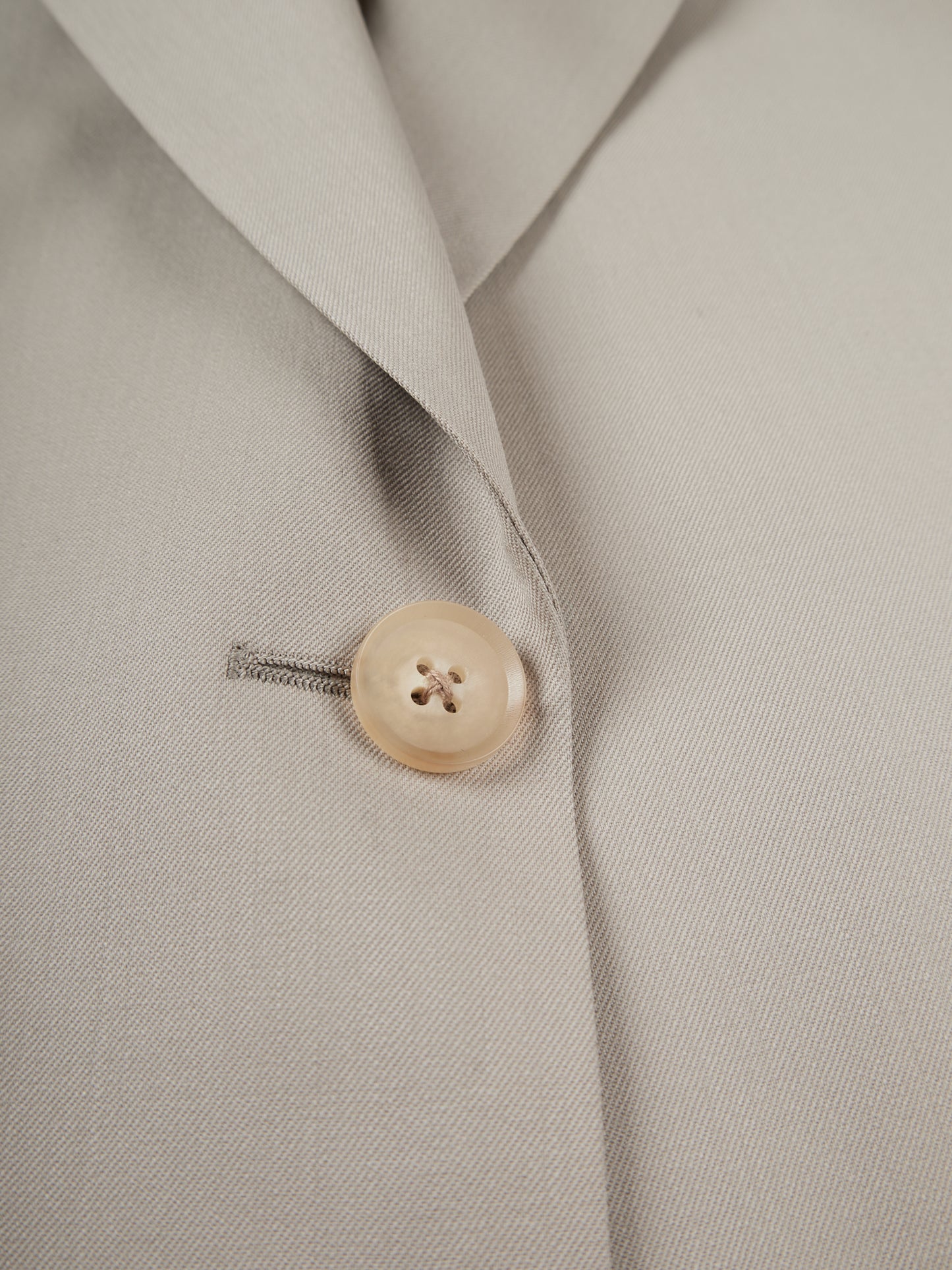 Super130's WOOL LIGHT GABARDINE TAILORED JACKET for WOMEN|DUSTY BEIGE