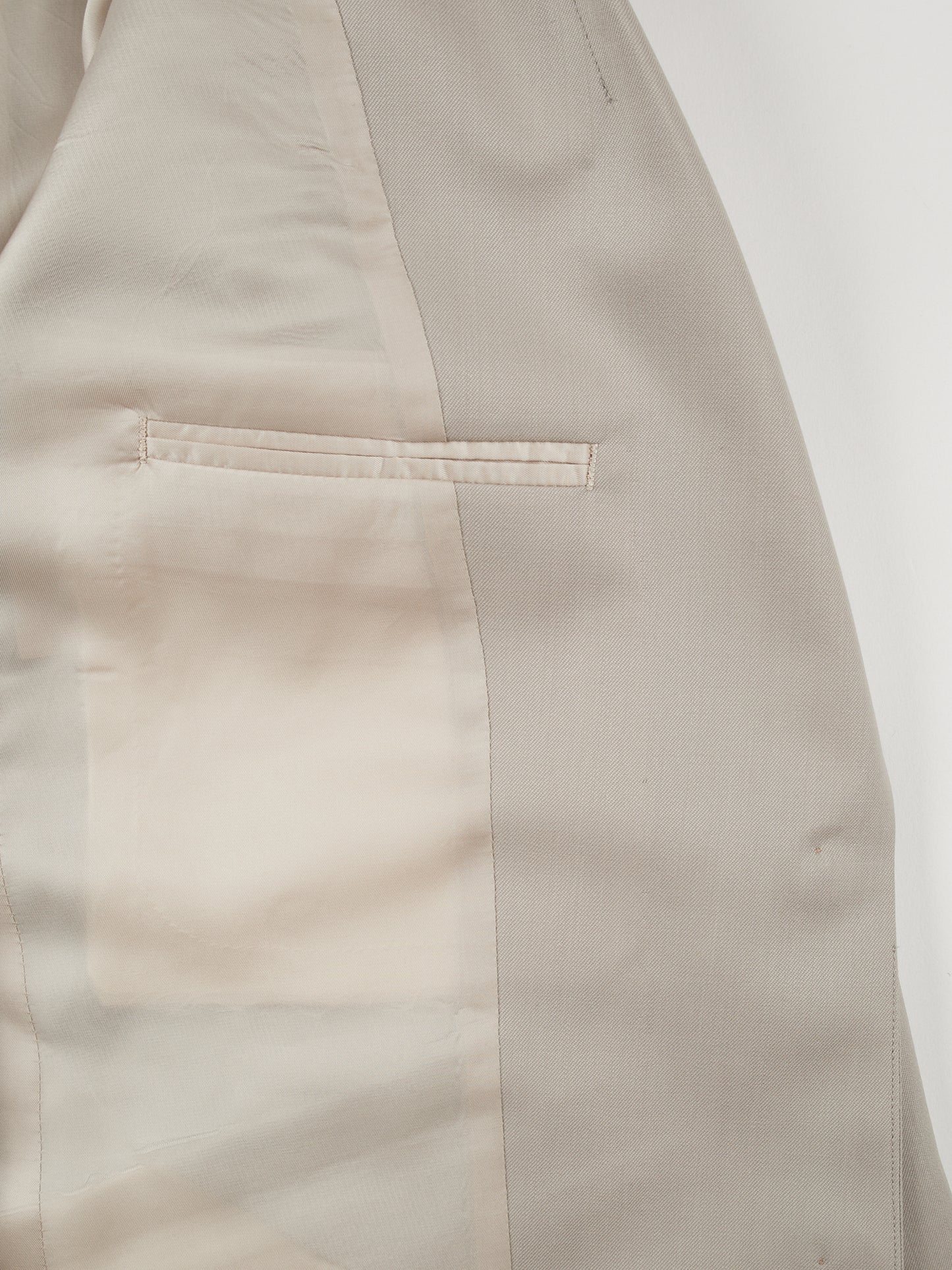Super130's WOOL LIGHT GABARDINE TAILORED JACKET for WOMEN|DUSTY BEIGE