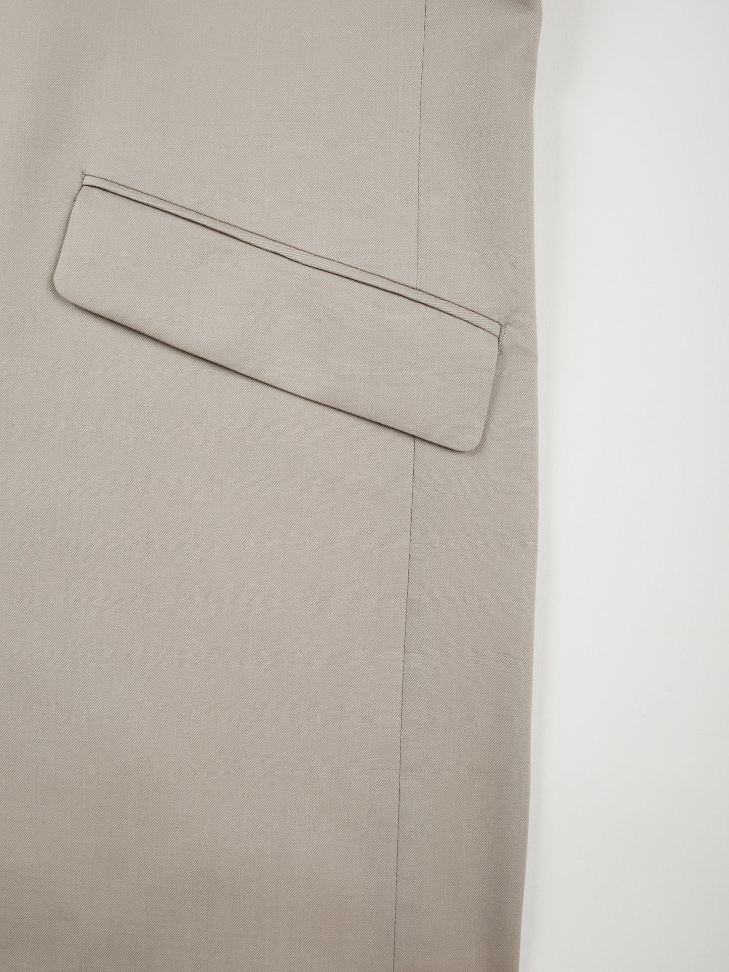 Super130's WOOL LIGHT GABARDINE TAILORED JACKET for WOMEN|DUSTY BEIGE