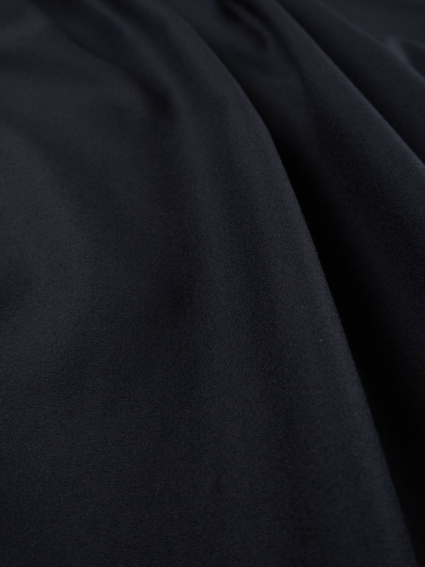Super160's WOOL LIGHT MILLED SHIRTS|SPACE NAVY